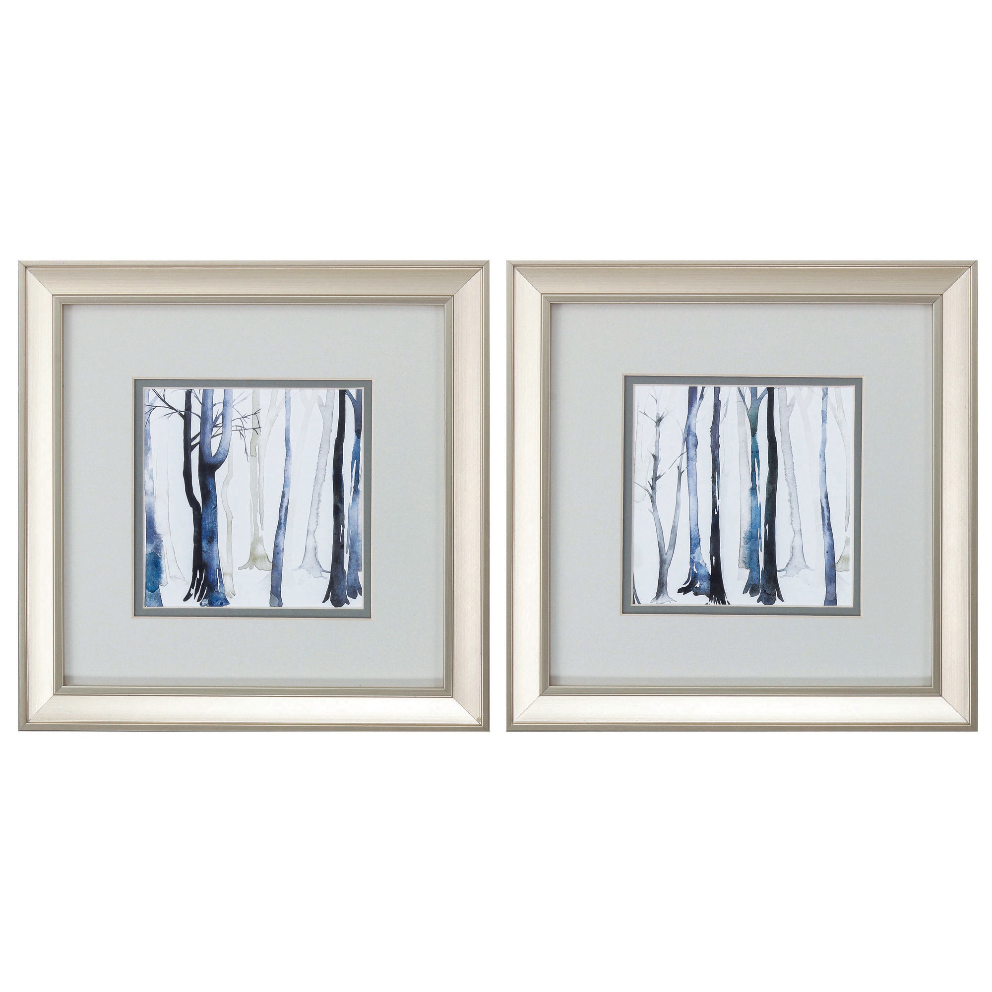 12" X 12" Champagne Gold Color Frame  In The Forest (Set of 2)