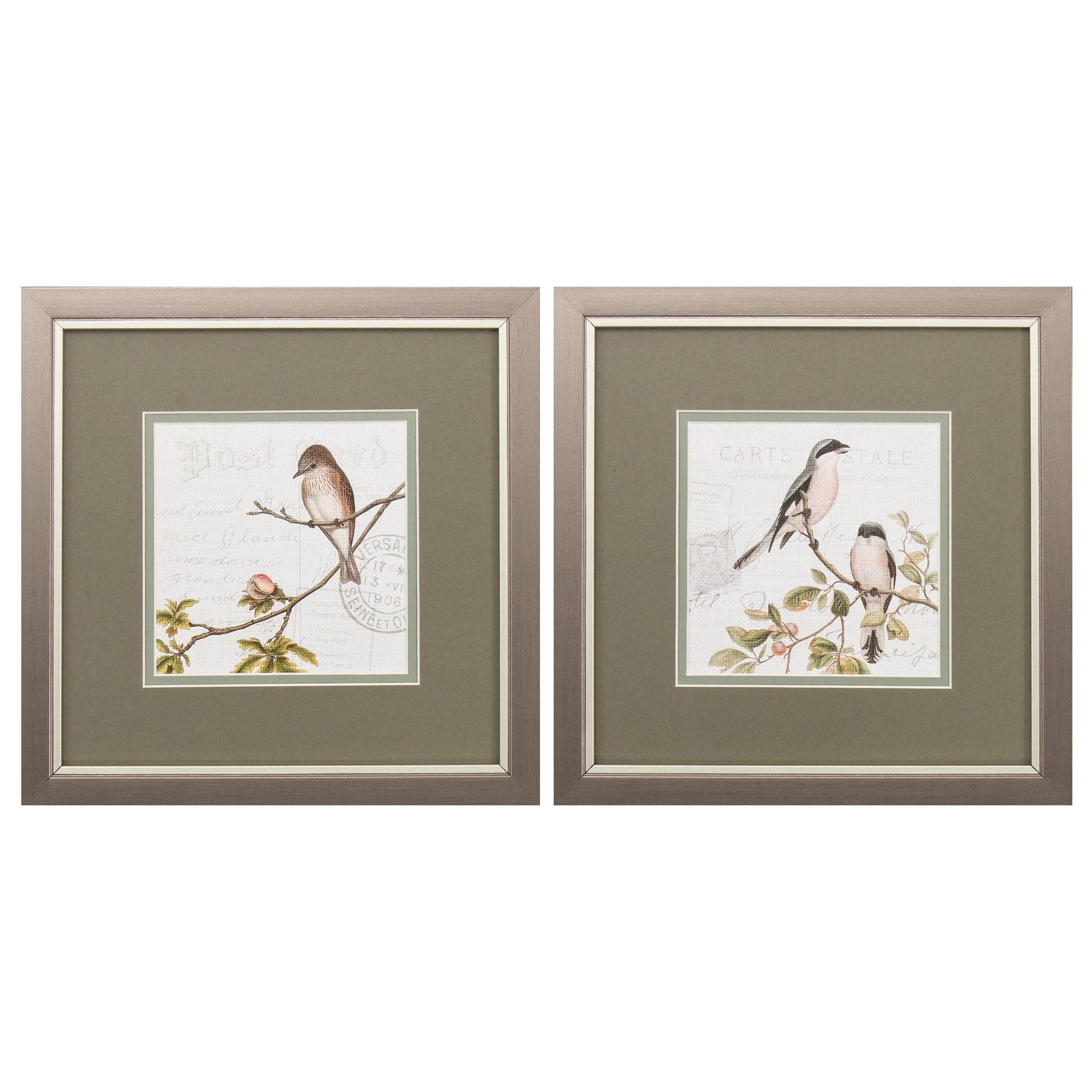 11" X 11" Metallic Bronze Frame Summer Song (Set of 2)