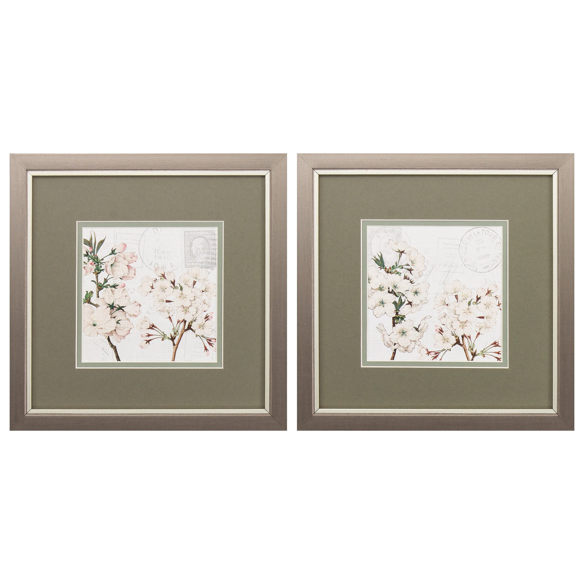 11" X 11" Metallic Bronze Frame Summer Song (Set of 2)