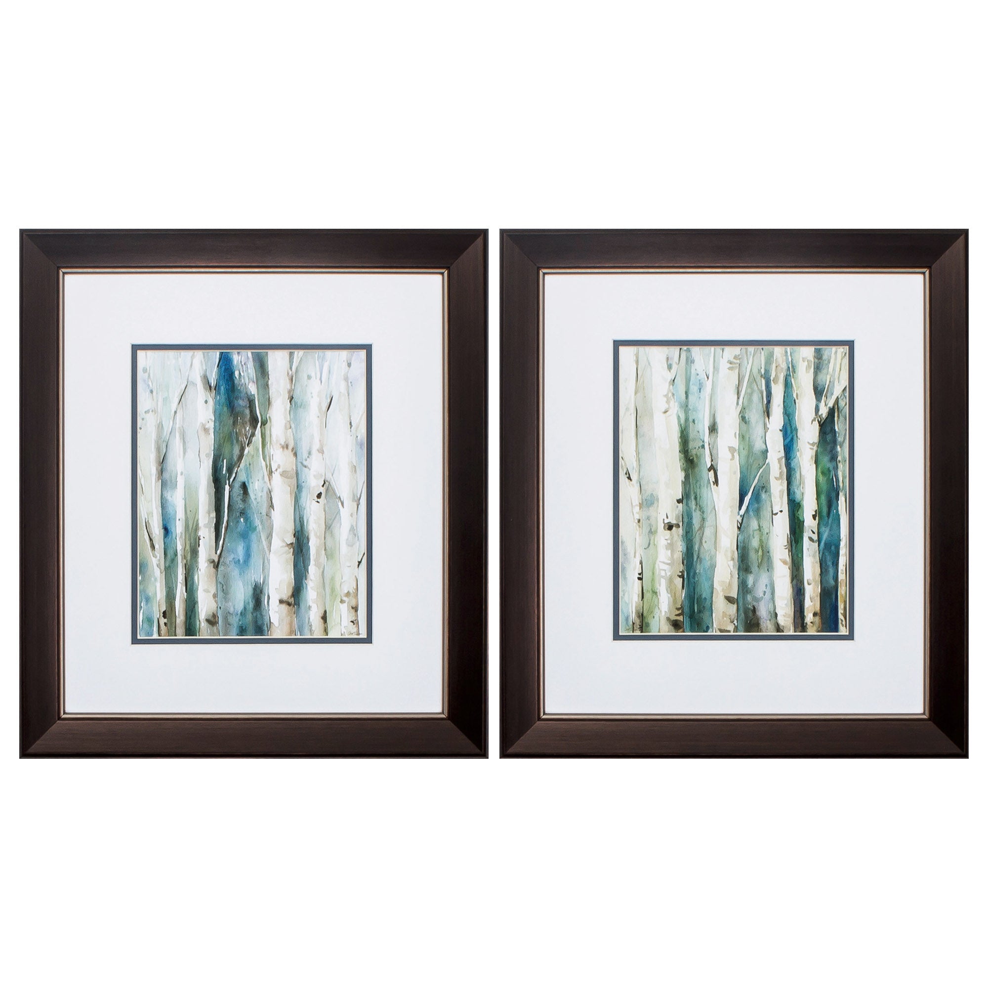 16" X 18" Metallic Bronze Frame River Birch (Set of 2)