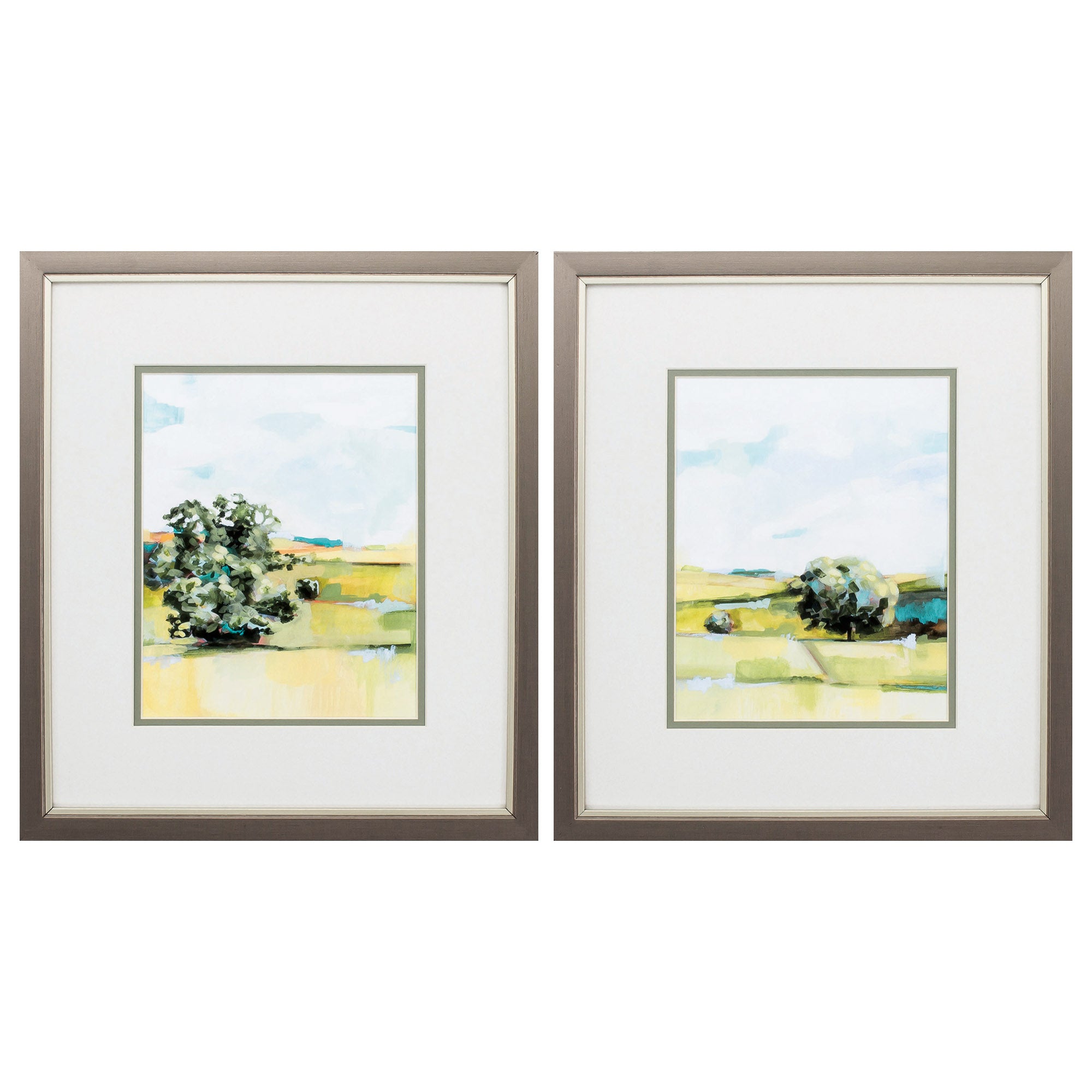 14" X 16" Metallic Bronze Frame Valley Breeze (Set of 2)