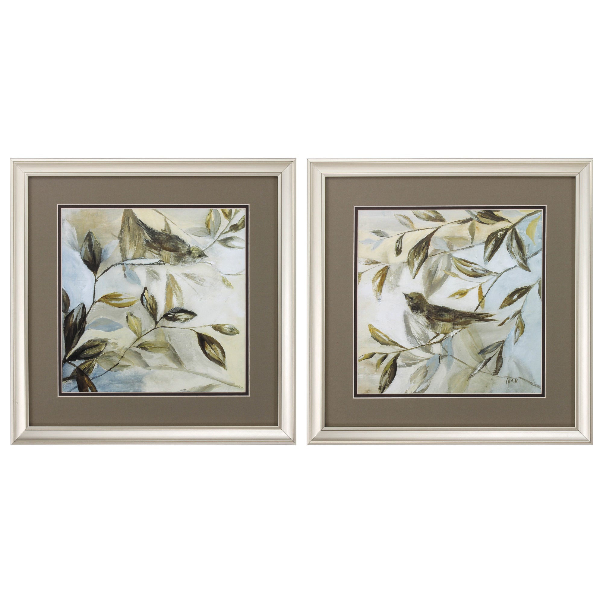 18" X 18" Champagne Gold Color Frame  Spring Fling (Set of 2)