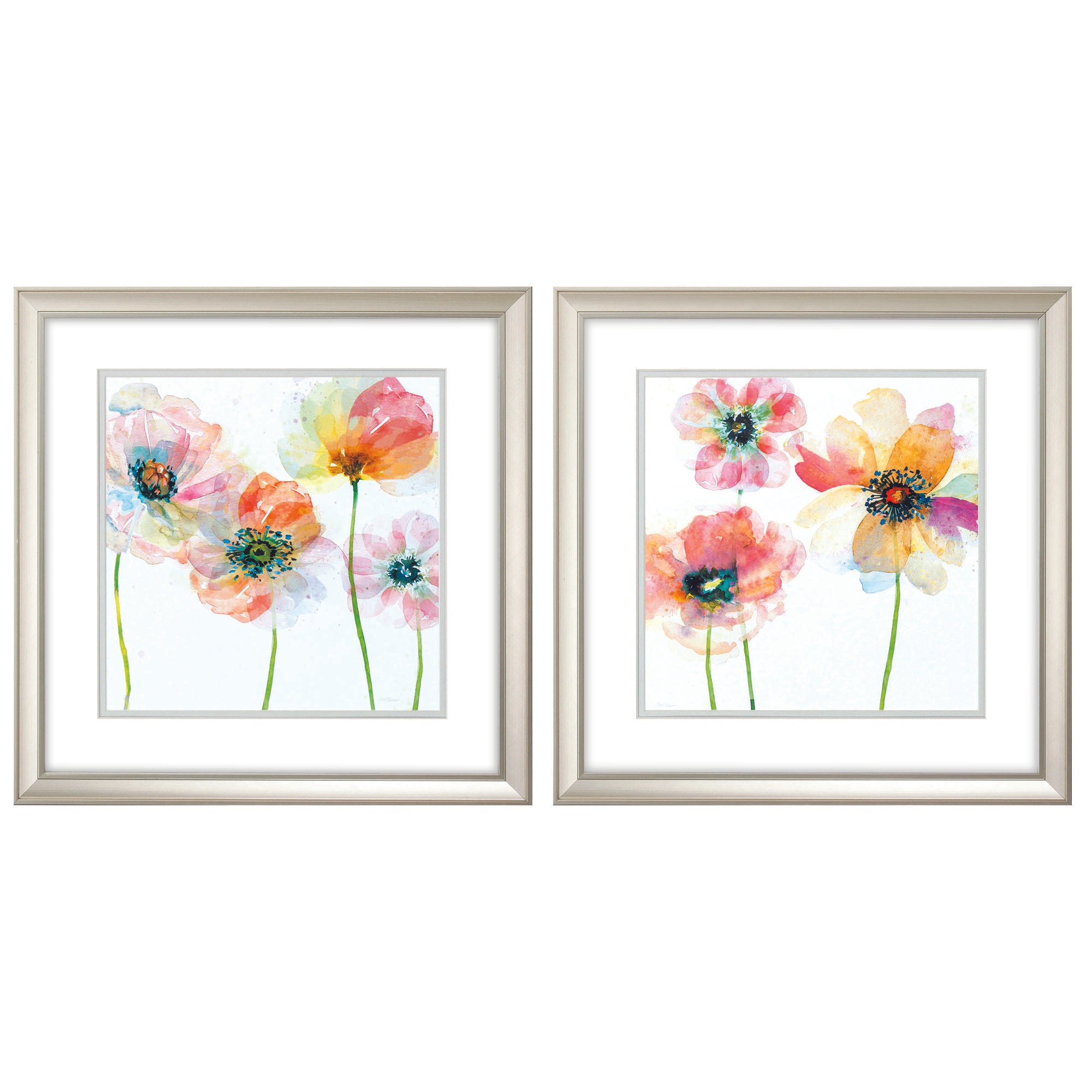 18" X 18" Champagne Gold Color Frame  Summer Fields (Set of 2)