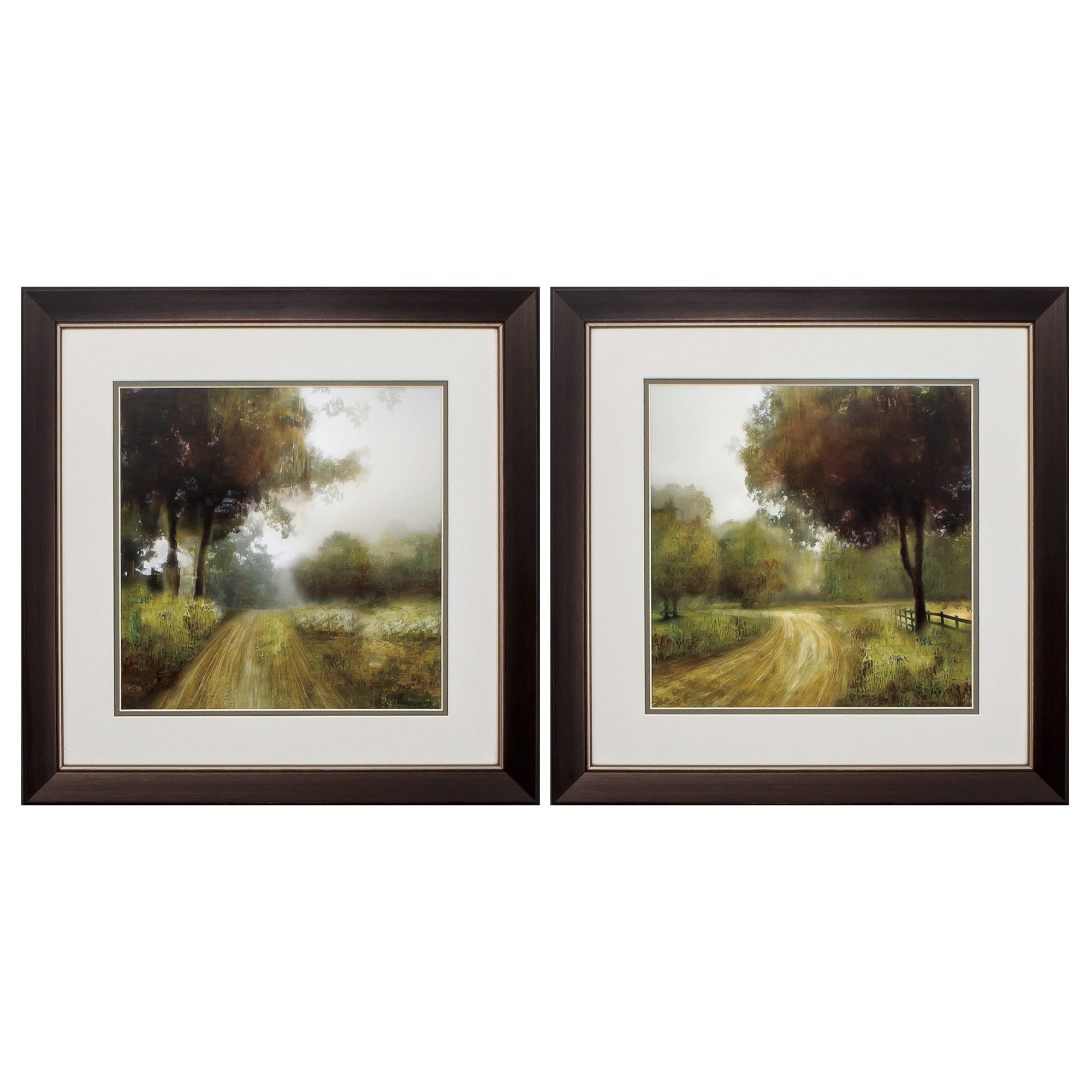 19" X 19" Metallic Bronze Frame Home Road (Set of 2)