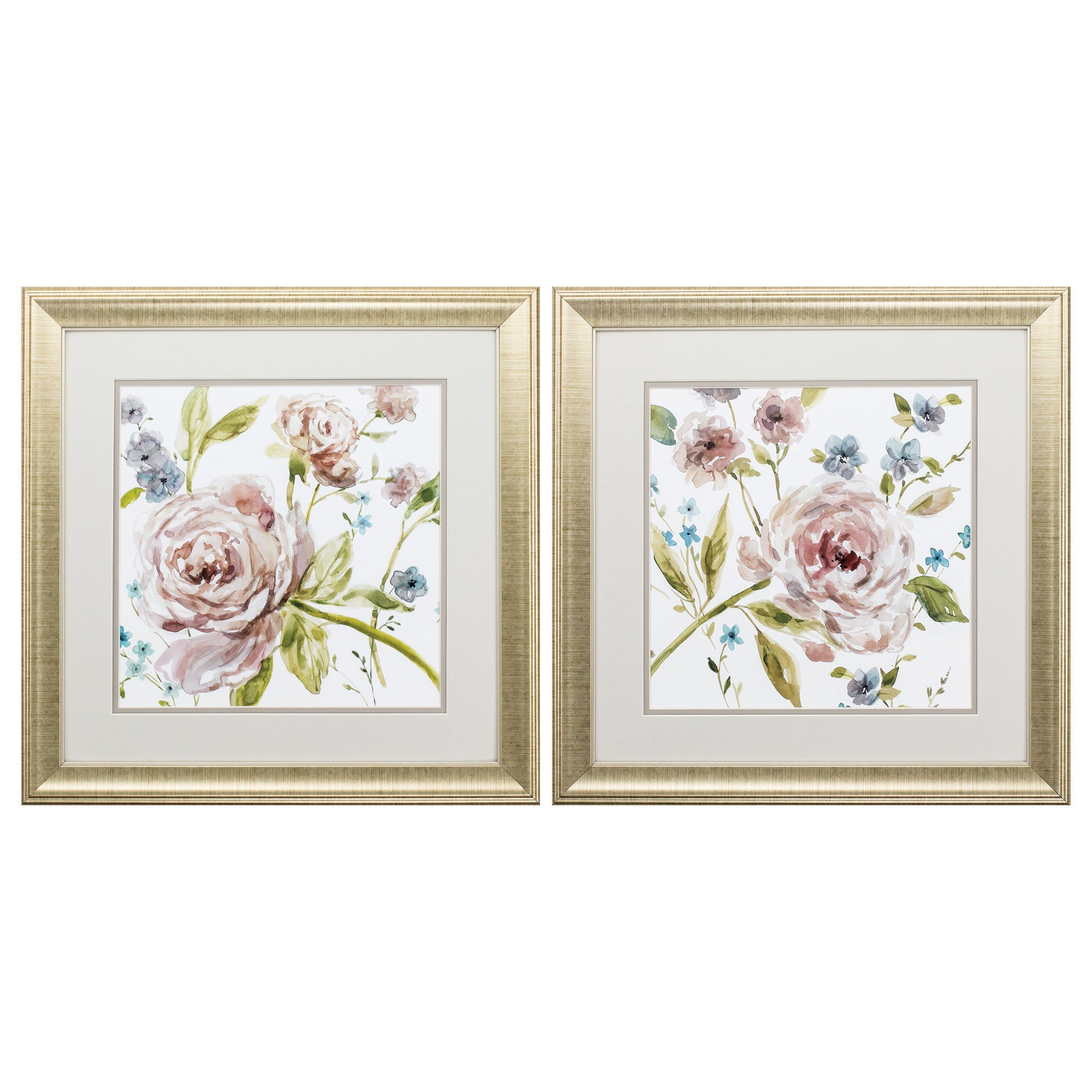 19" X 19" Gold Frame Summer Whisper (Set of 2)
