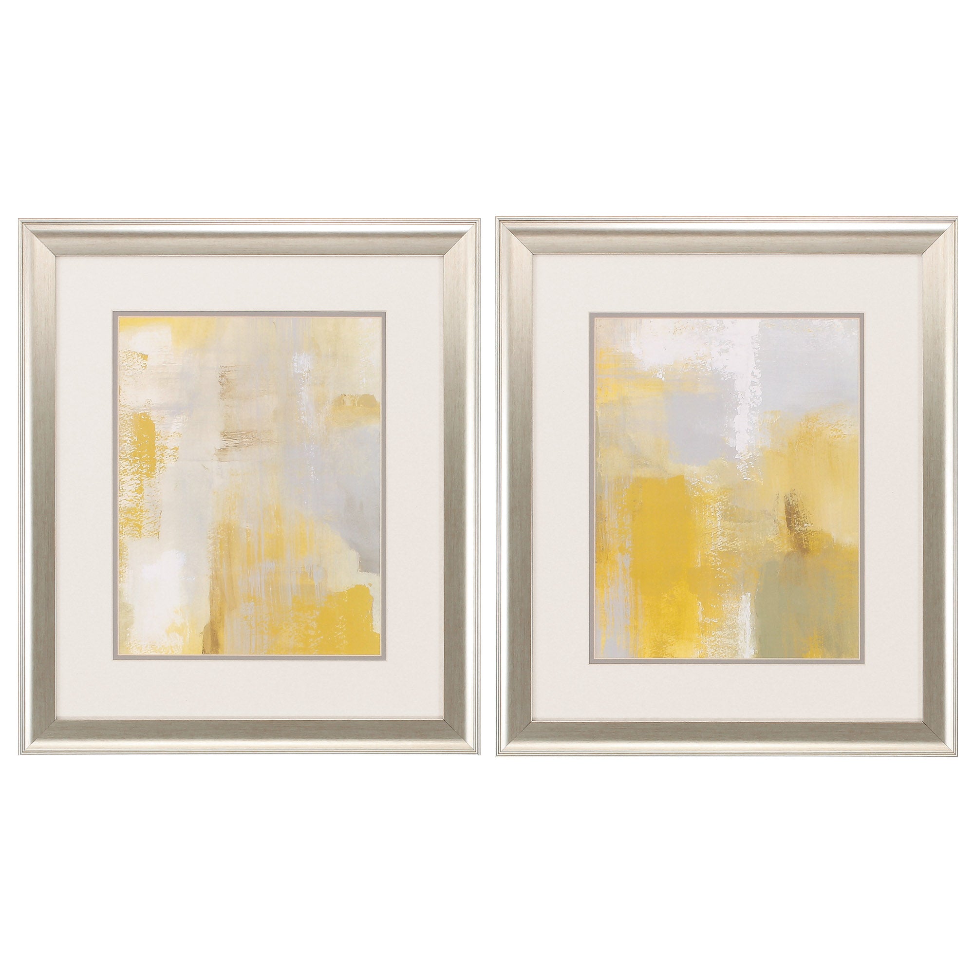 19" X 22" Brushed Silver Frame Oasis (Set of 2)