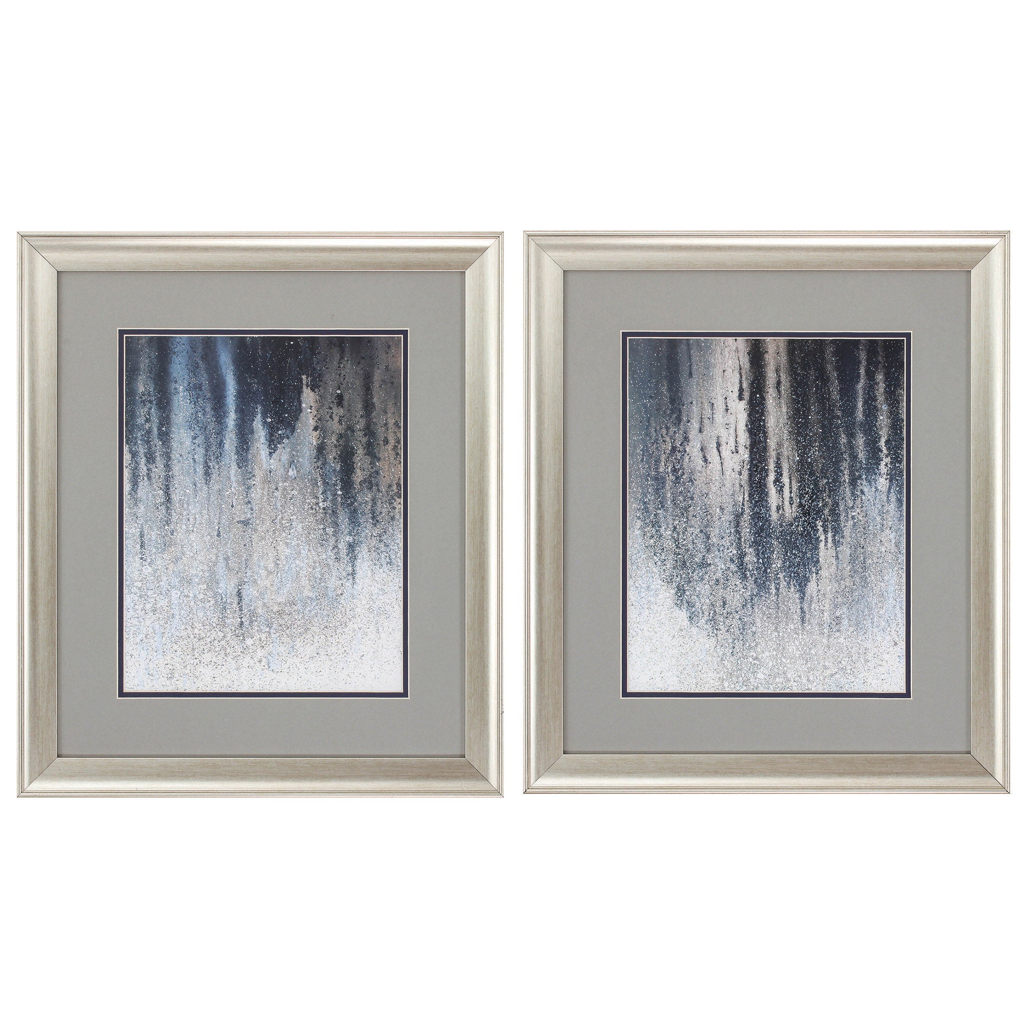 19" X 22" Brushed Silver Frame Summer Woods (Set of 2)