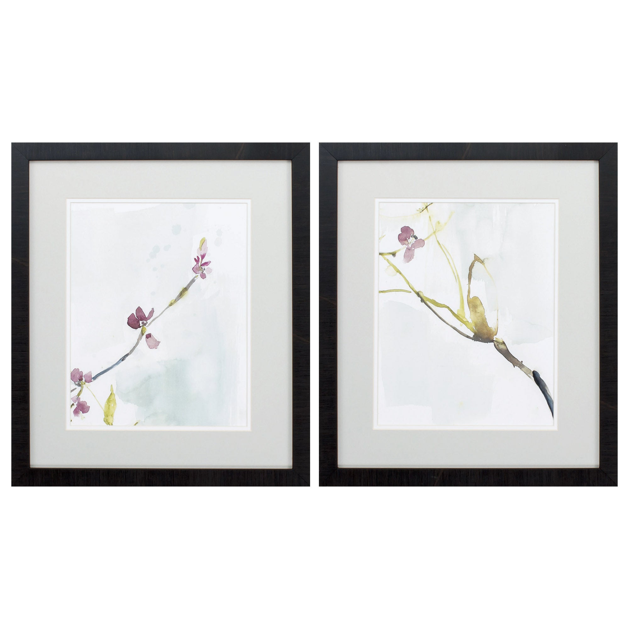 18" X 21" Brown Frame First Blooms (Set of 2)