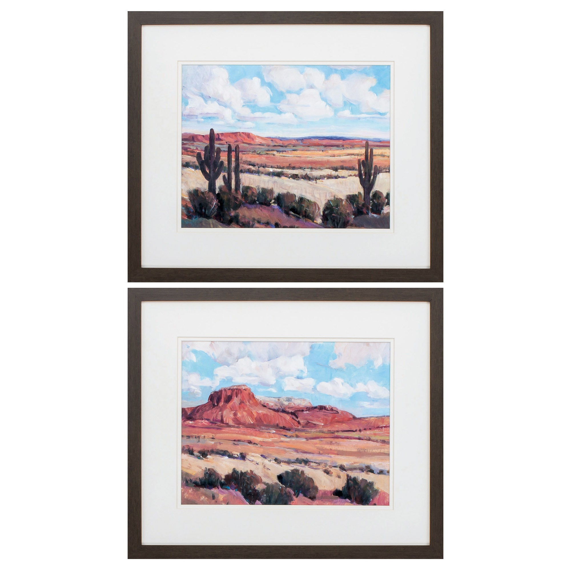 21" X 18" Brown Frame Desert Heat (Set of 2)