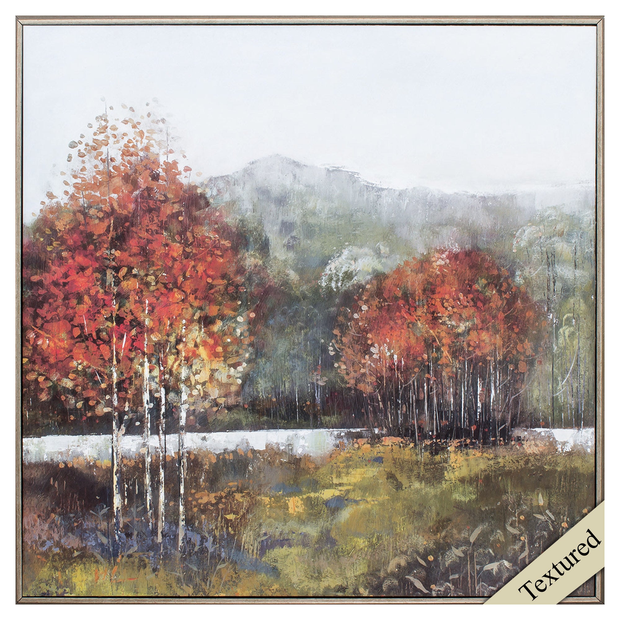 25" X 25" Champagne Frame Autumn Breeze II