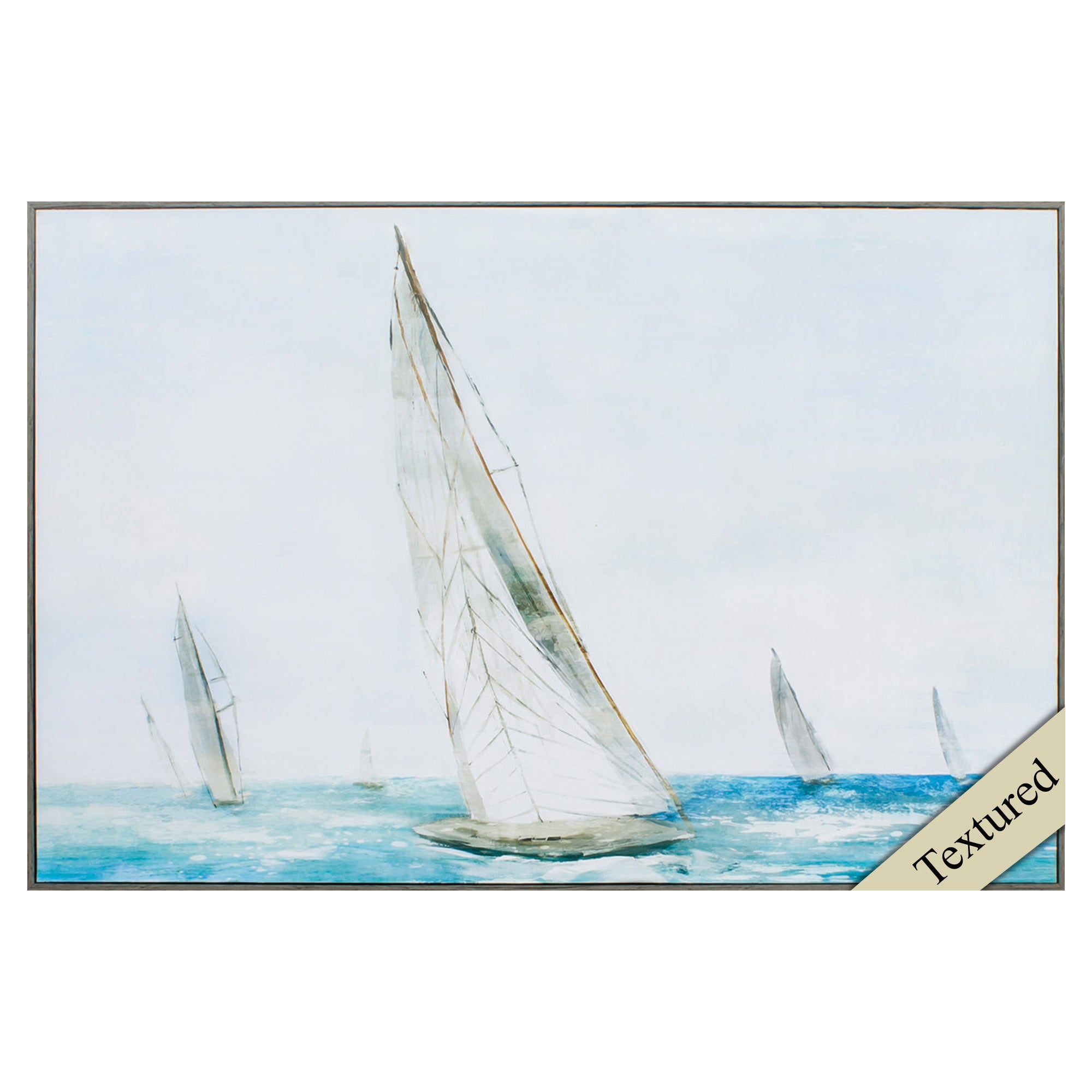 36" X 24" Woodtoned Frame Islands II