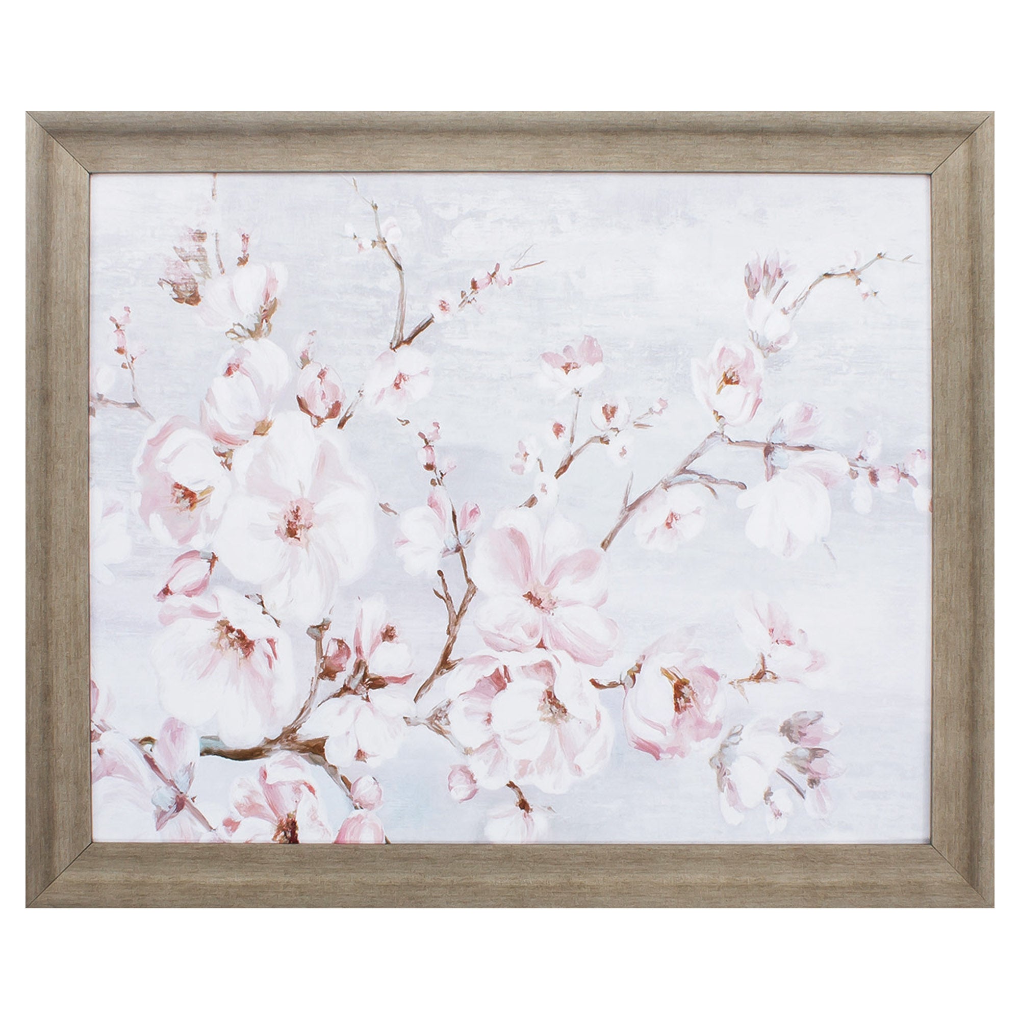 34" X 28" Champagne Color Frame  Spring Cherry Blossoms I