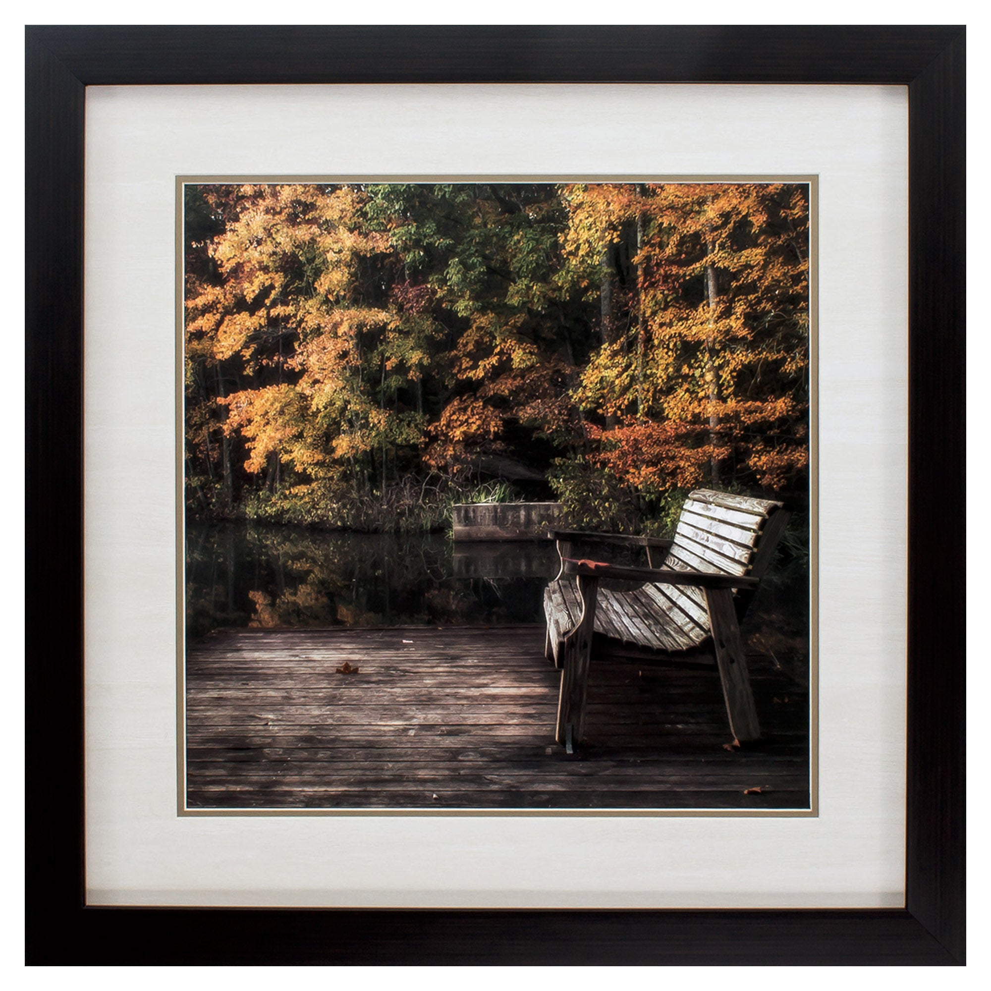 26" X 26" Brown Frame Autumn Rest