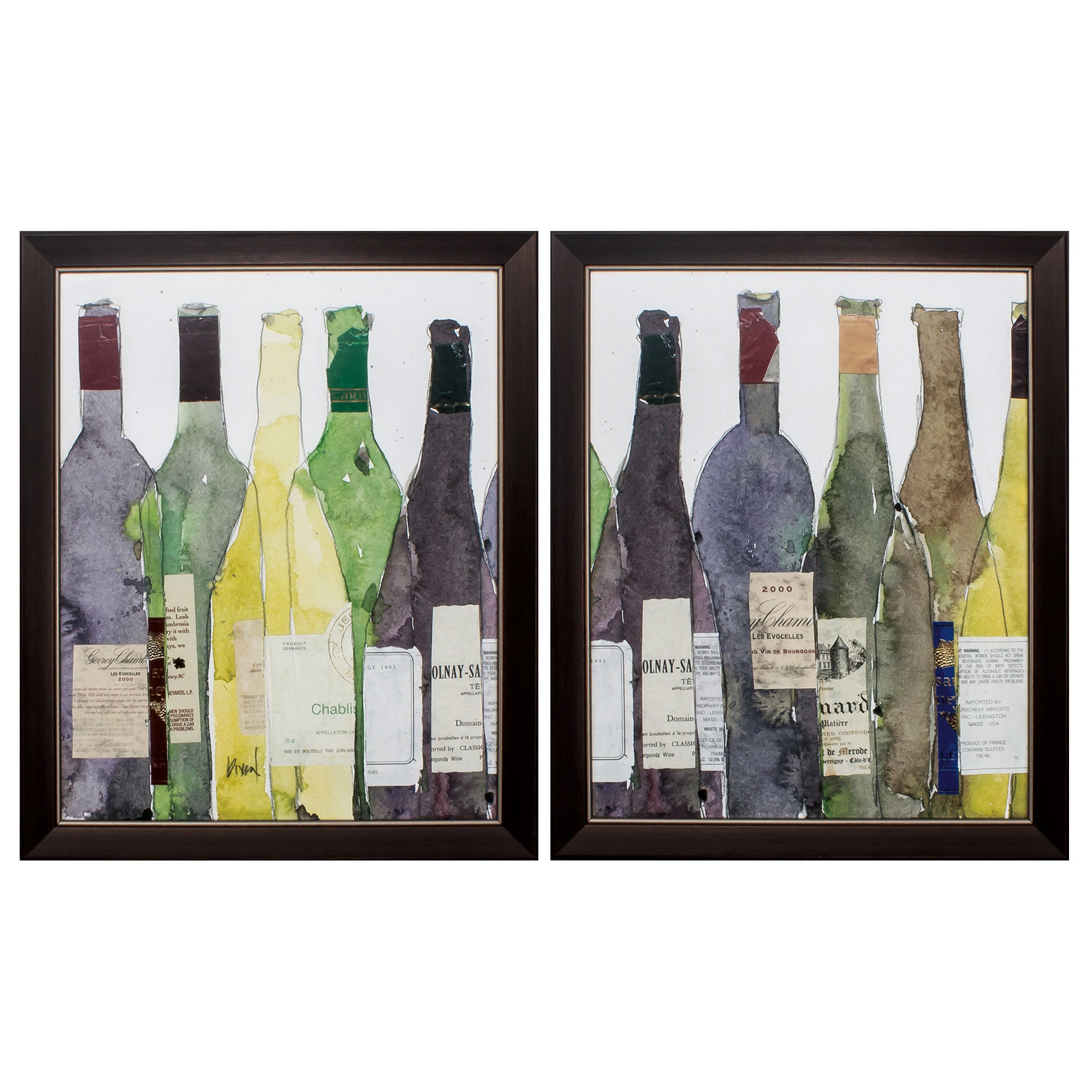 19" X 23" Brown Frame Best Of The Factory (Set of 2)