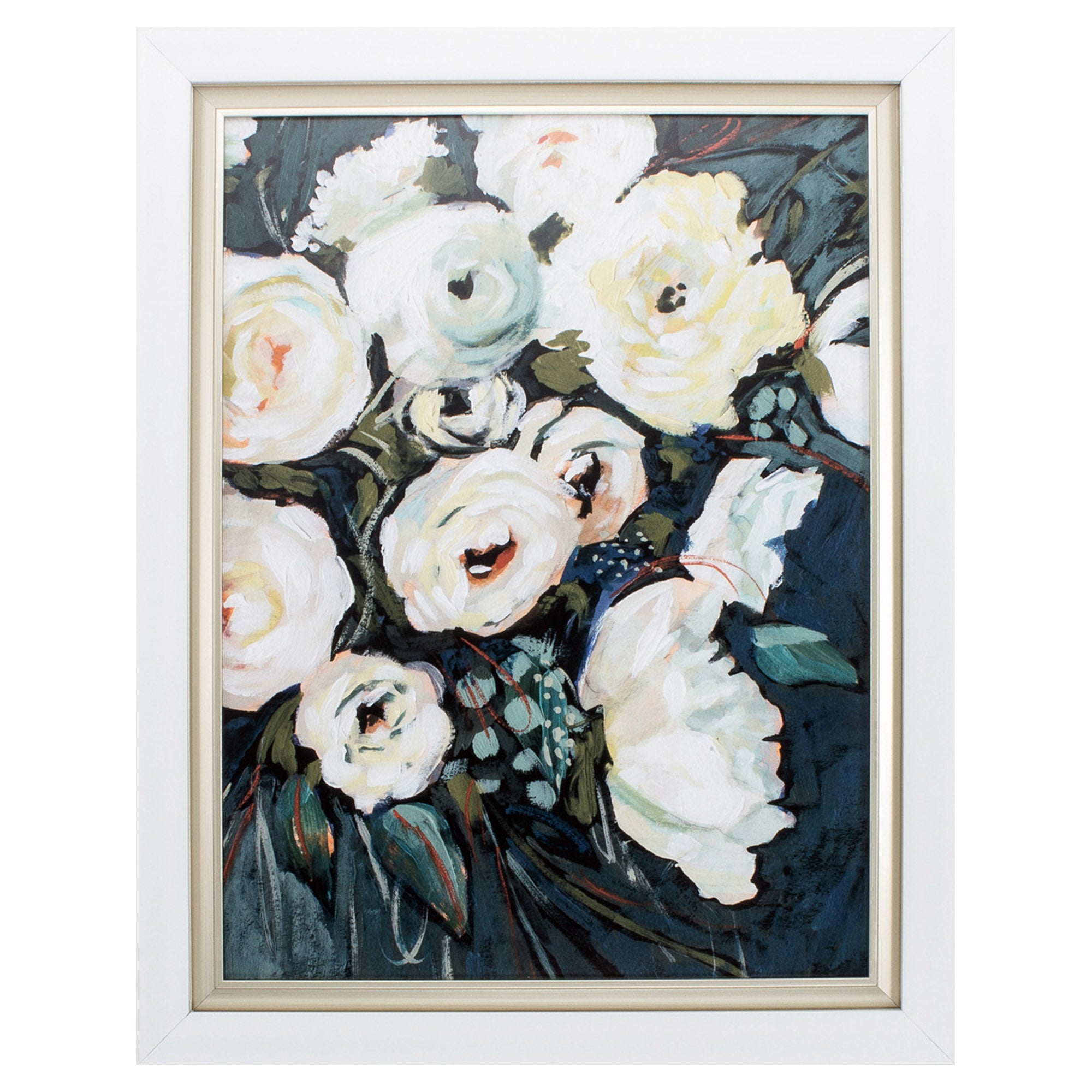 23" X 29" White Frame Milk And Honey II