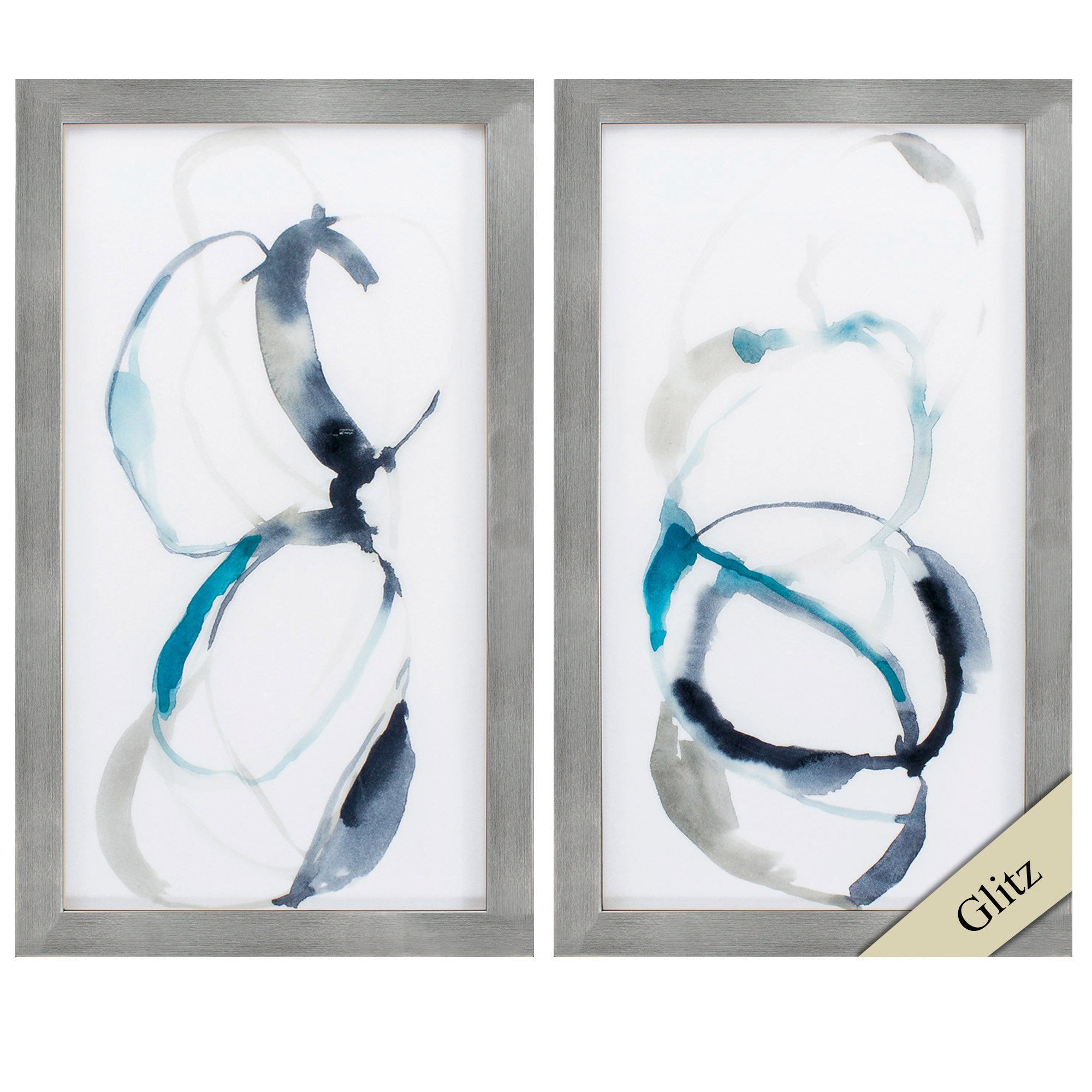 18" X 32" Silver Frame Coil (Set of 2)