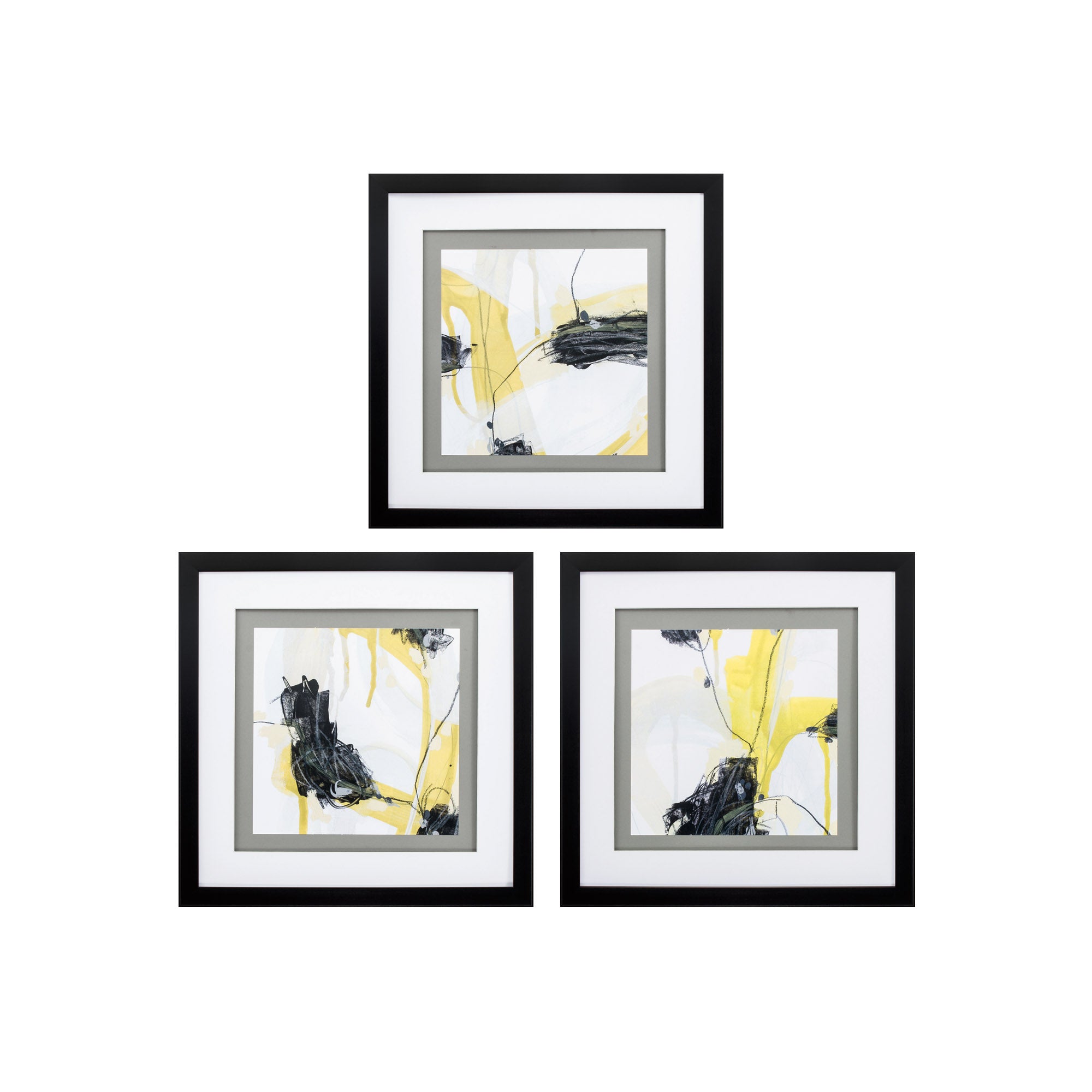 20" X 20" Dark Wood Toned Frame Conduit (Set of 3)