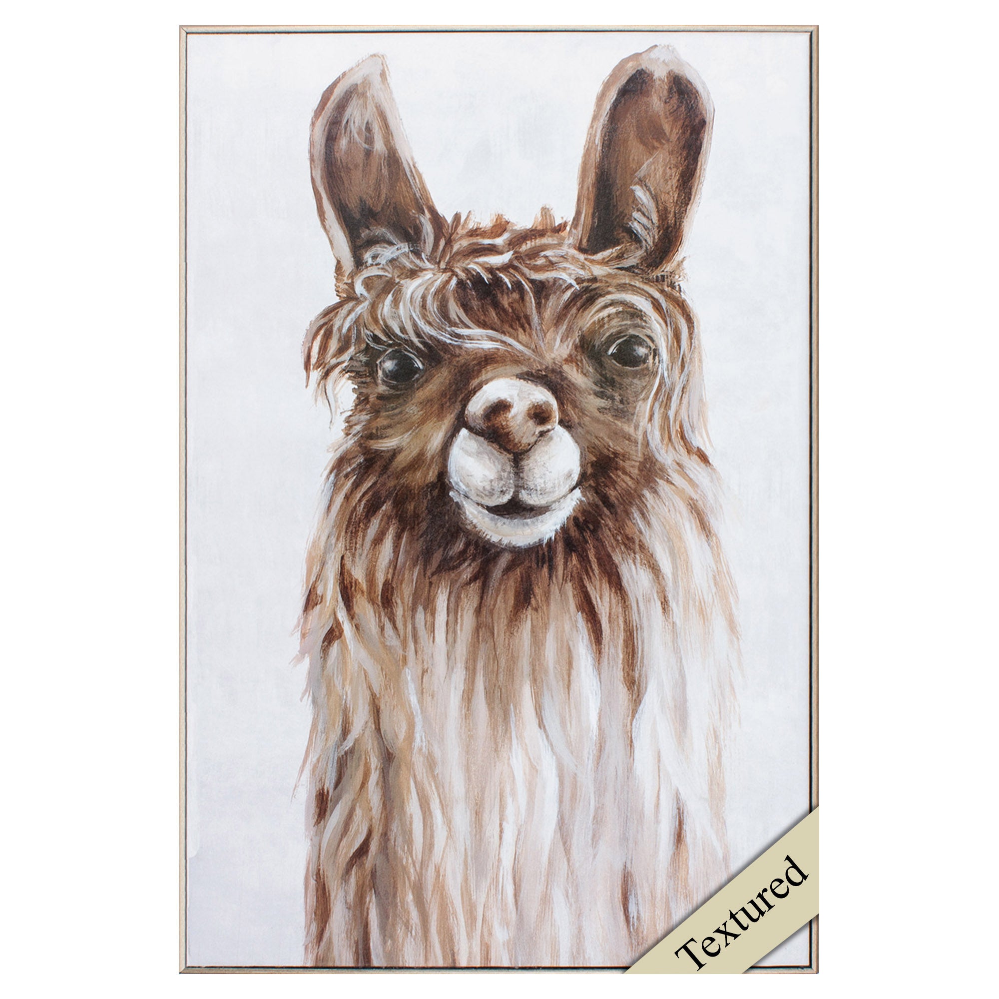 23" X 35" Champagne Color Frame  Alpaca