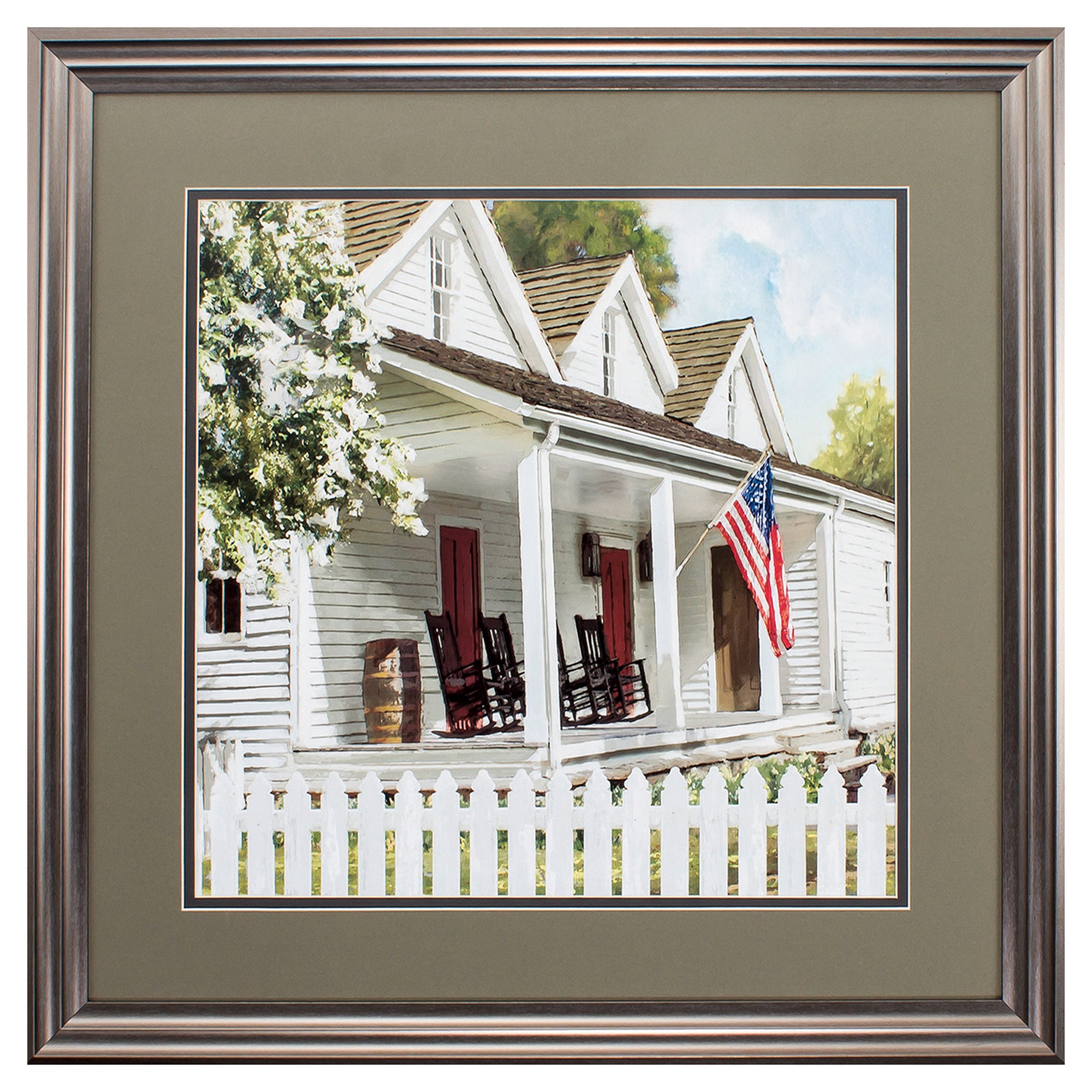 29" X 29" Gunmetal Gray Frame American Porch