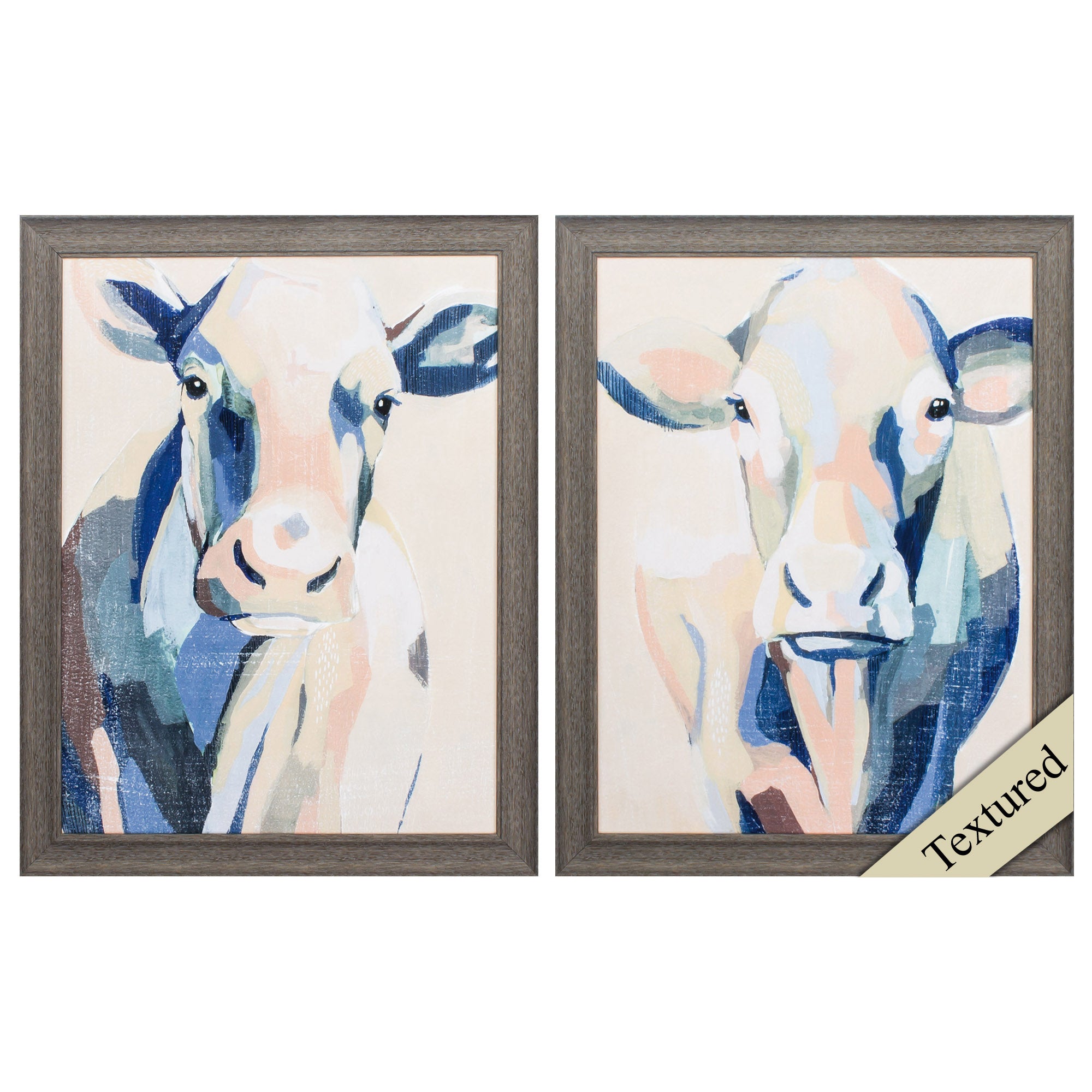 21" X 27" Distressed Wood Toned Frame Hertford Holstein (Set of 2)