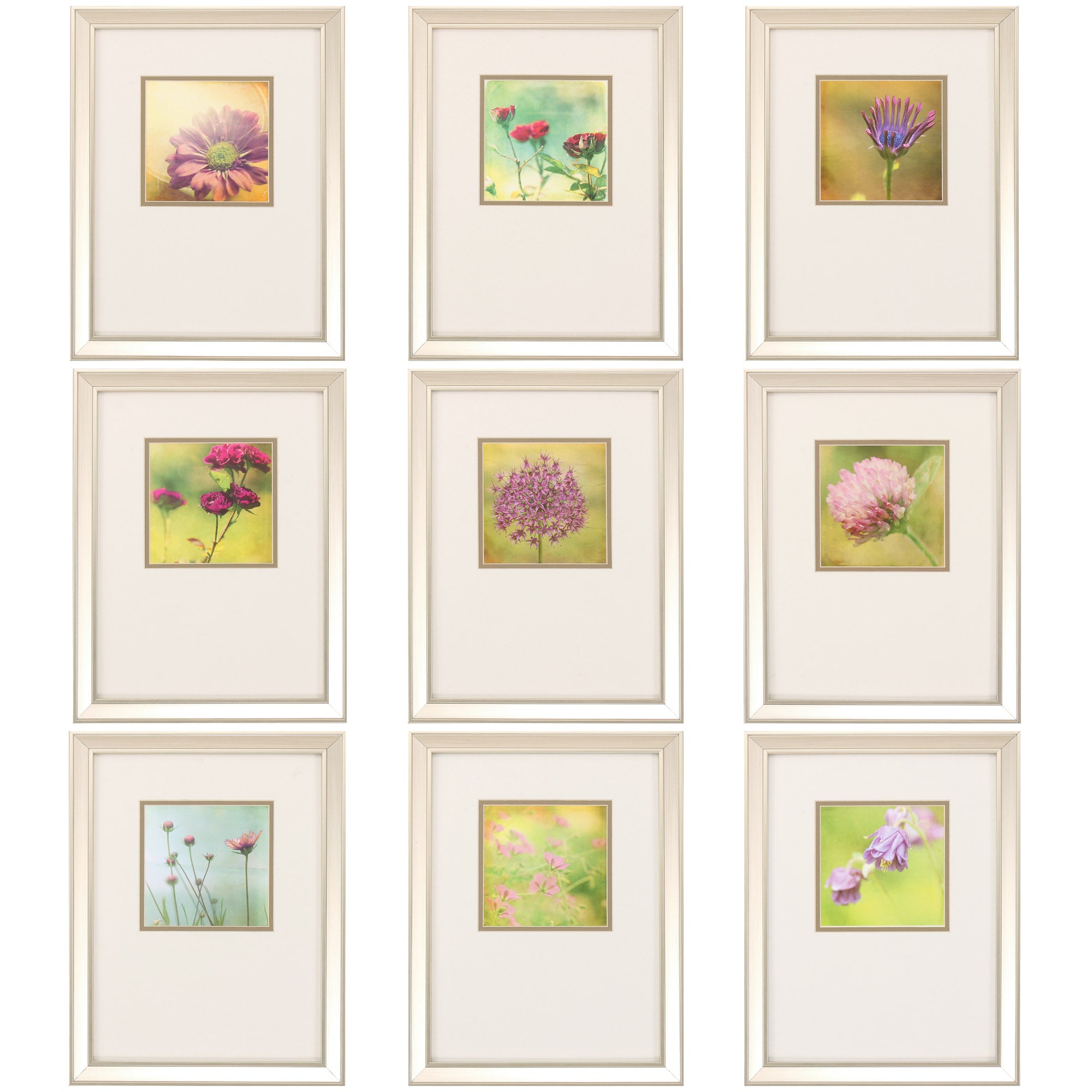 13" X 17" Champagne Gold Color Frame  Waiting On Purple Set of 9