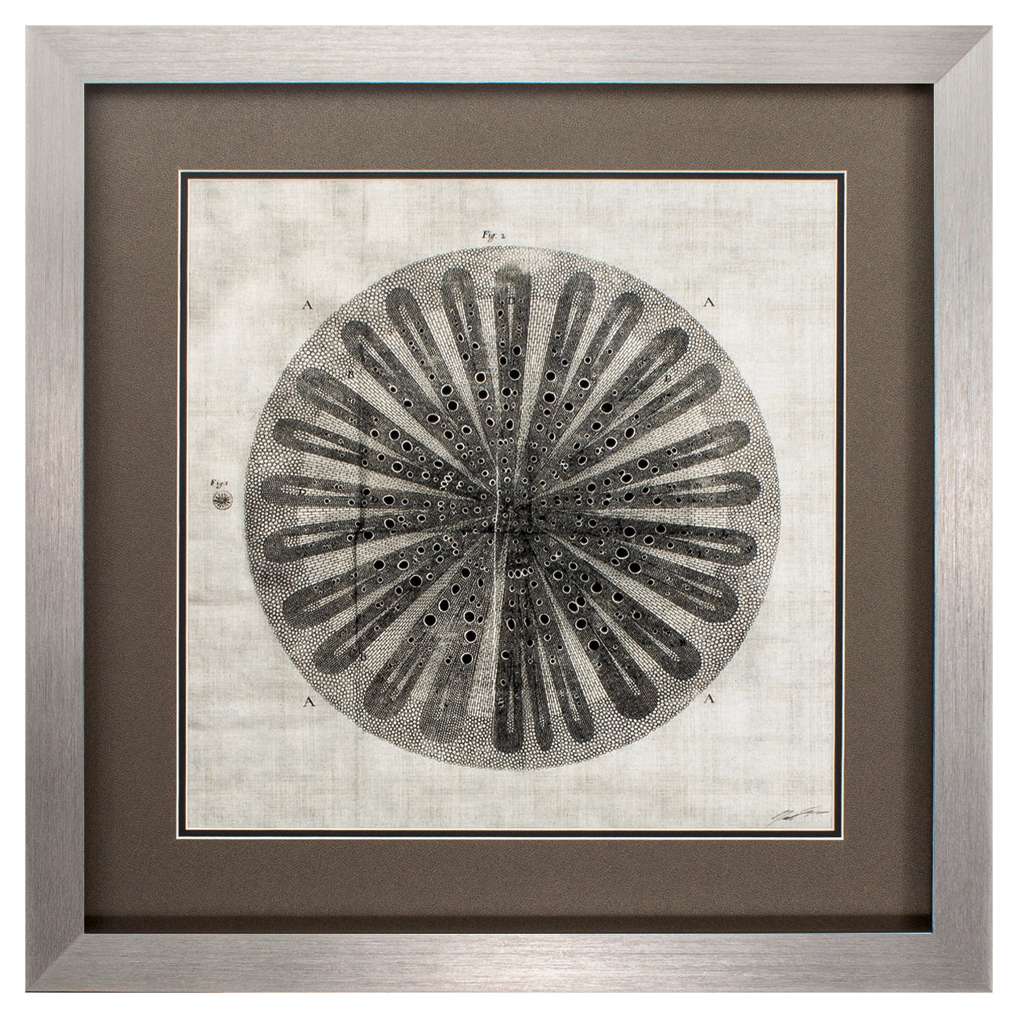 26" X 26" Silver Frame Custom Cross Cut IIi