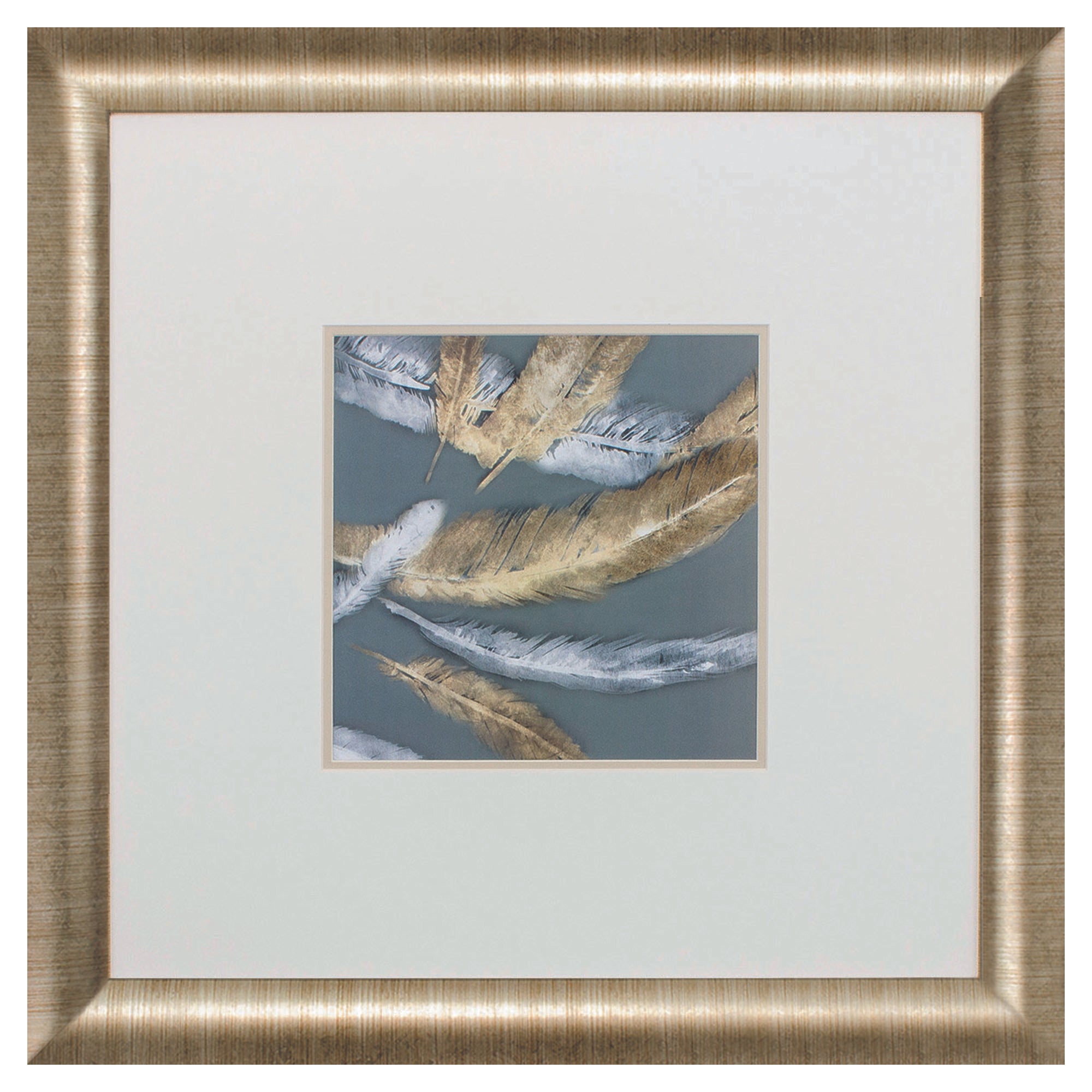 28" X 28" Gold Frame Icarus II