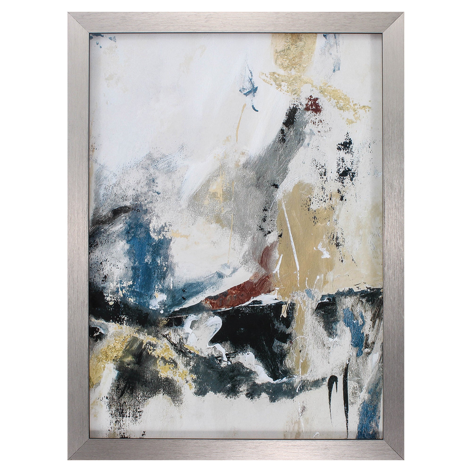 26" X 35" Silver Frame Hold Fast I