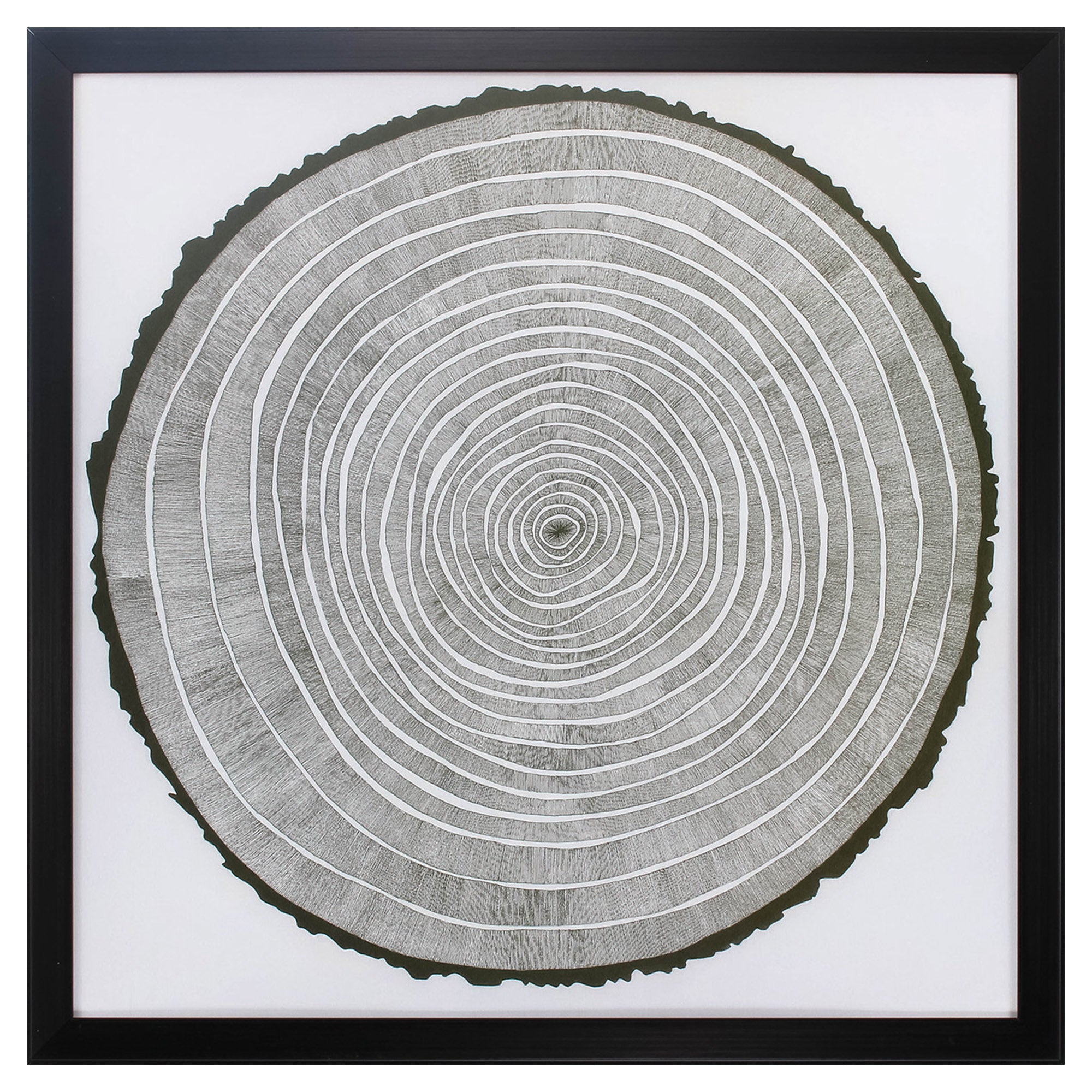 26" X 26" Dark Wood Toned Frame Tree Theory