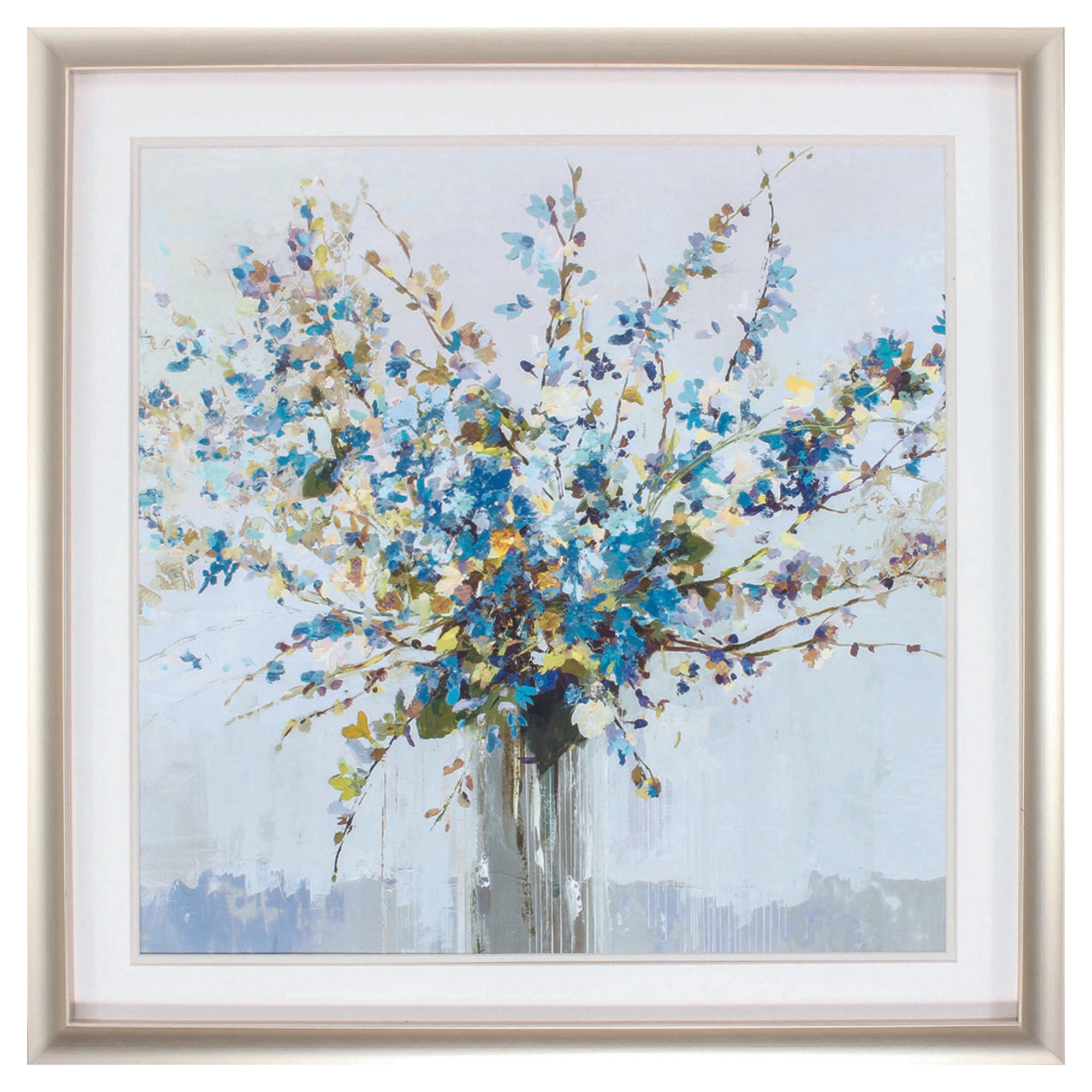 30" X 30" Champagne Gold Color Frame  Bouquet