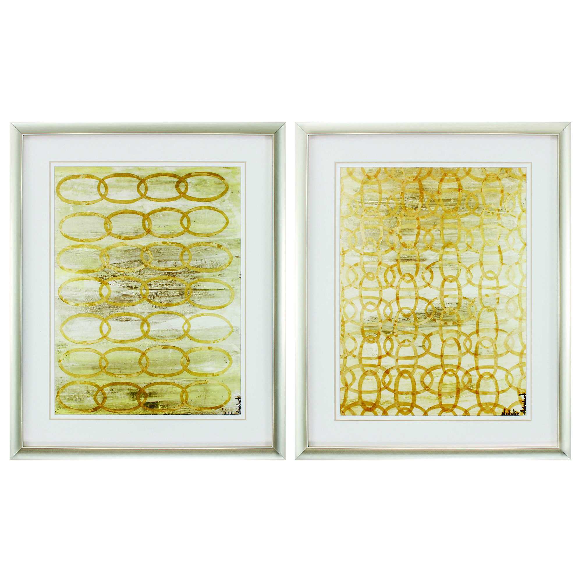 26" X 32" Champagne Gold Color Frame  Alaskan Morning (Set of 2)