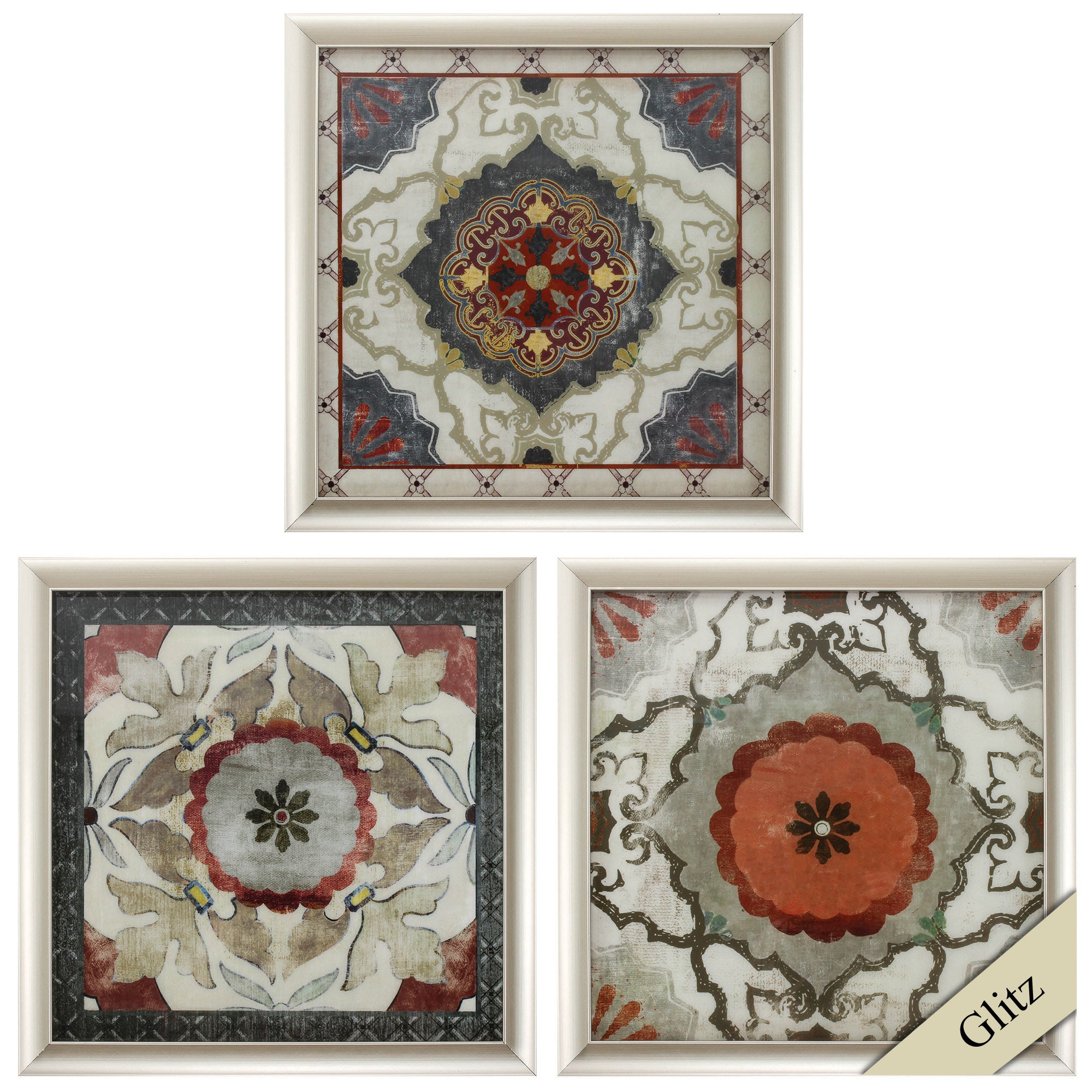 20" X 20" Champagne Gold Color Frame  Mosaic (Set of 3)