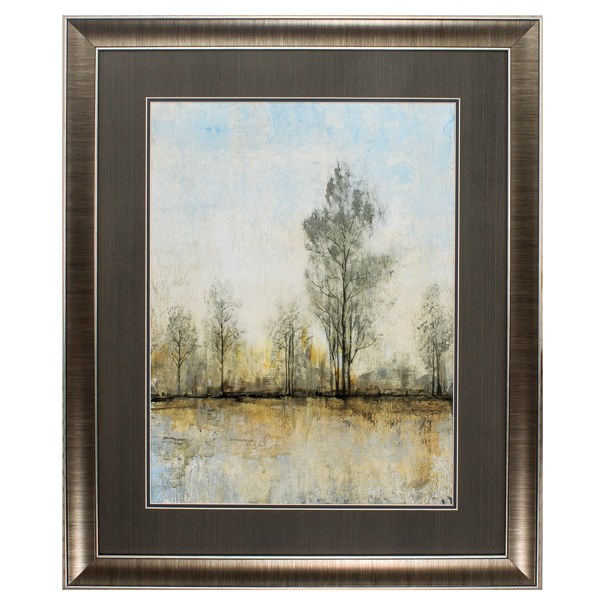 28" X 34" Gunmetal Gray Frame Quiet Nature I
