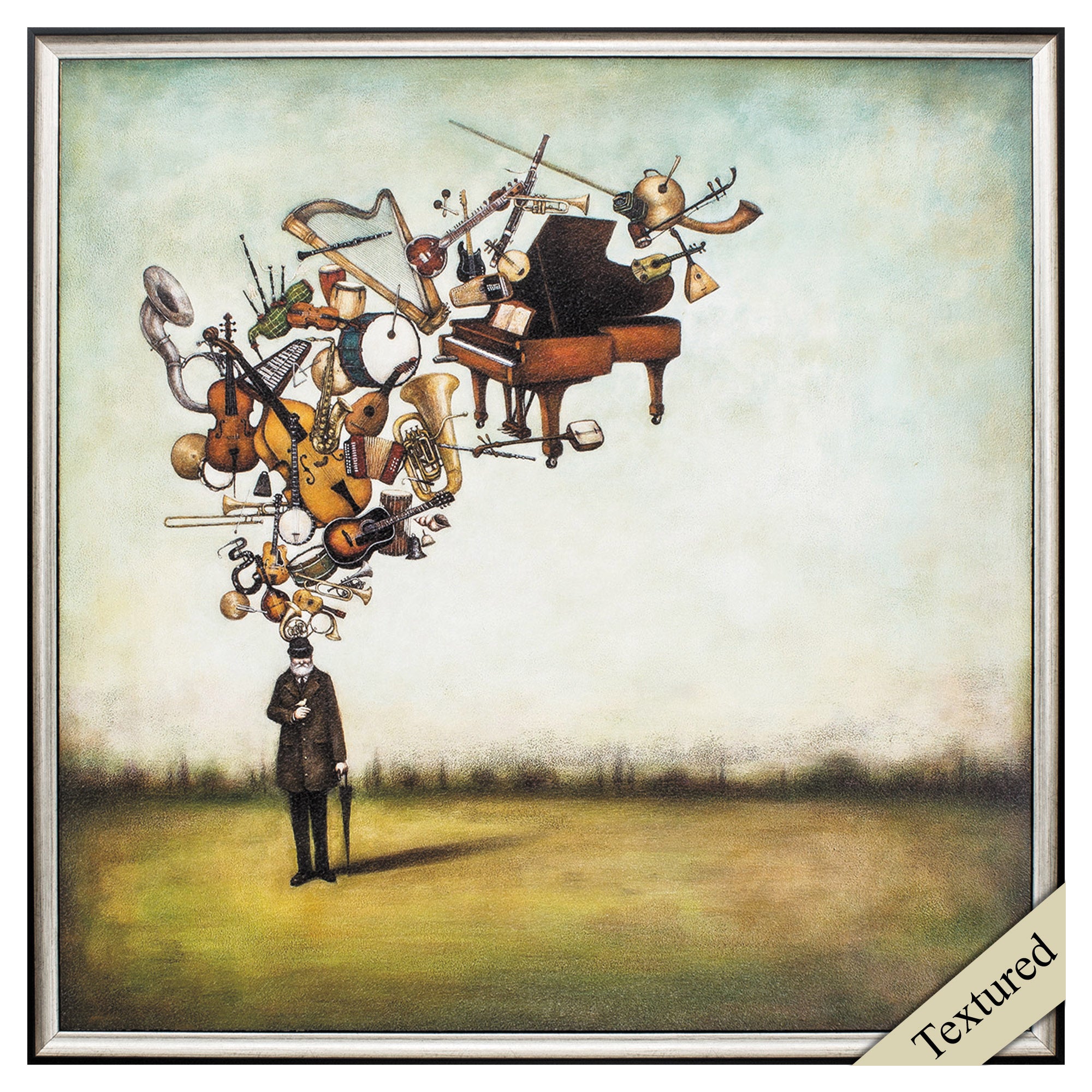 27" X 27" Silver Frame Thanks For The Melodies