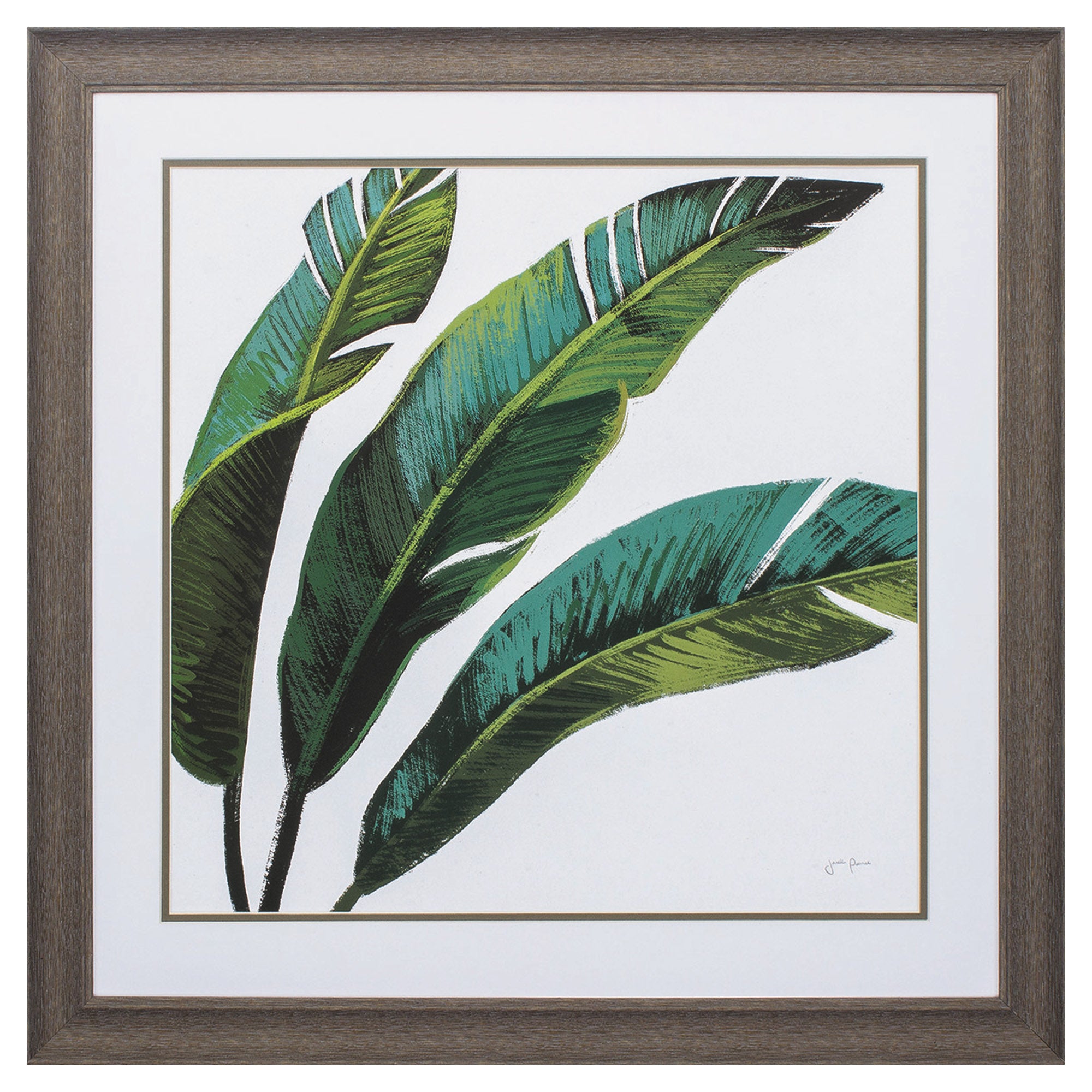 27" X 27" Distressed Wood Toned Frame Welcome To Paradise Xi