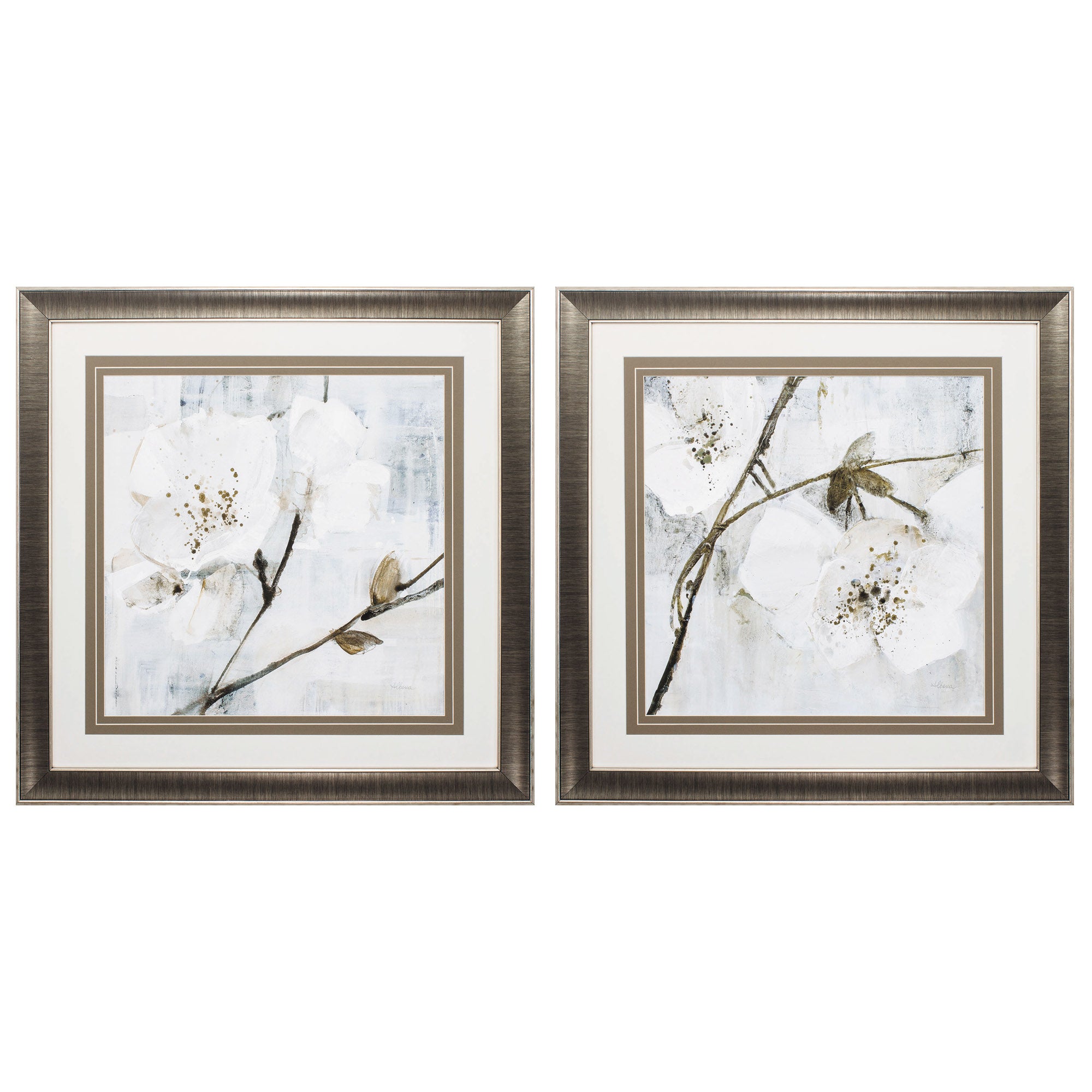 30" X 30" Gunmetal Gray Frame Elegance (Set of 2)