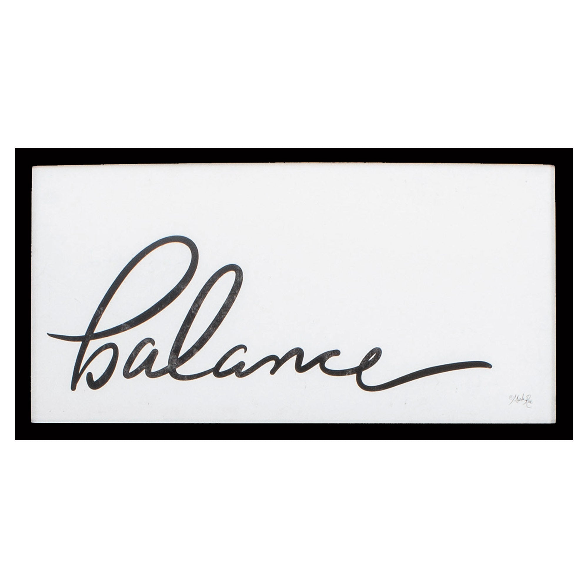 25" X 13" Silver Frame Balance