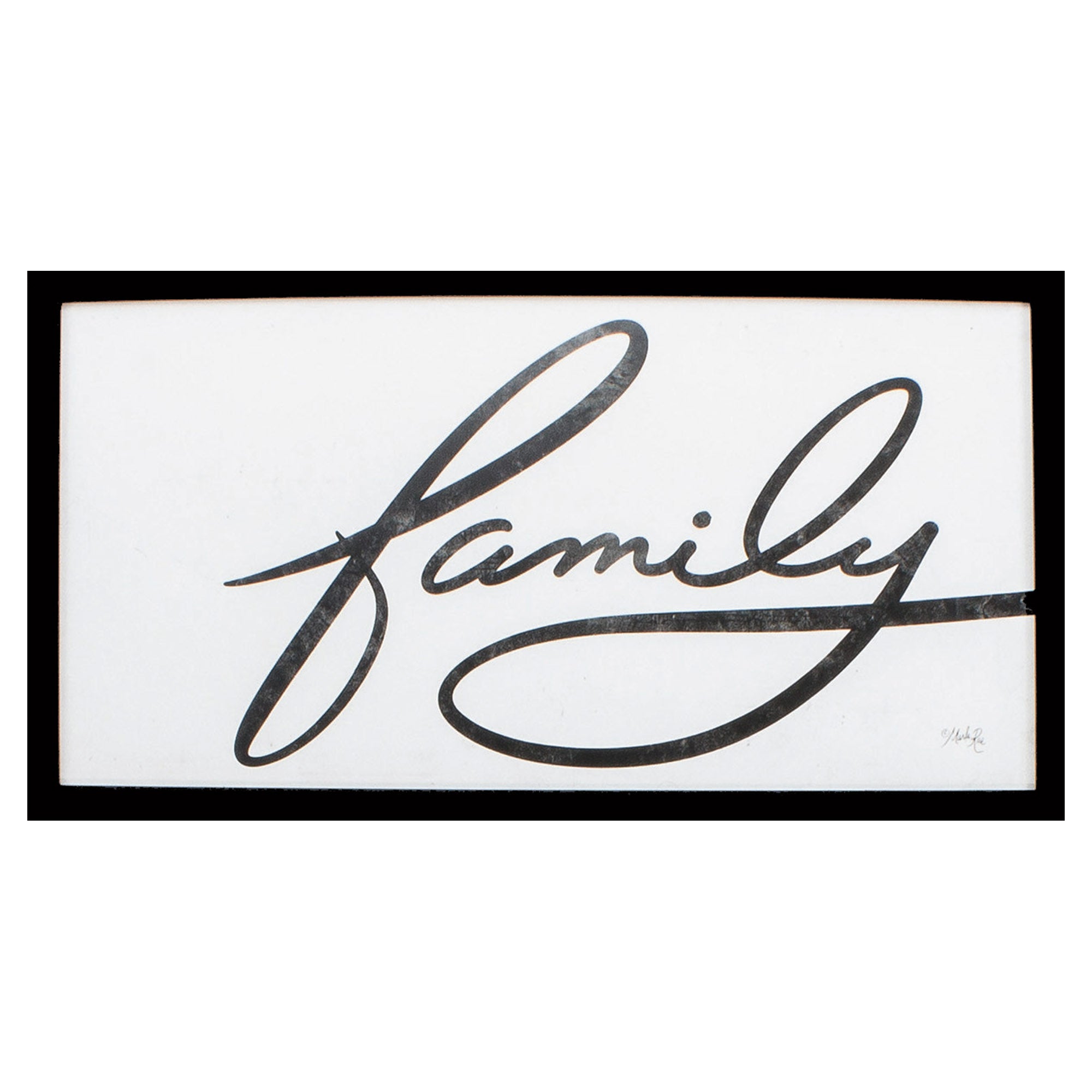 25" X 13" Silver Frame Family