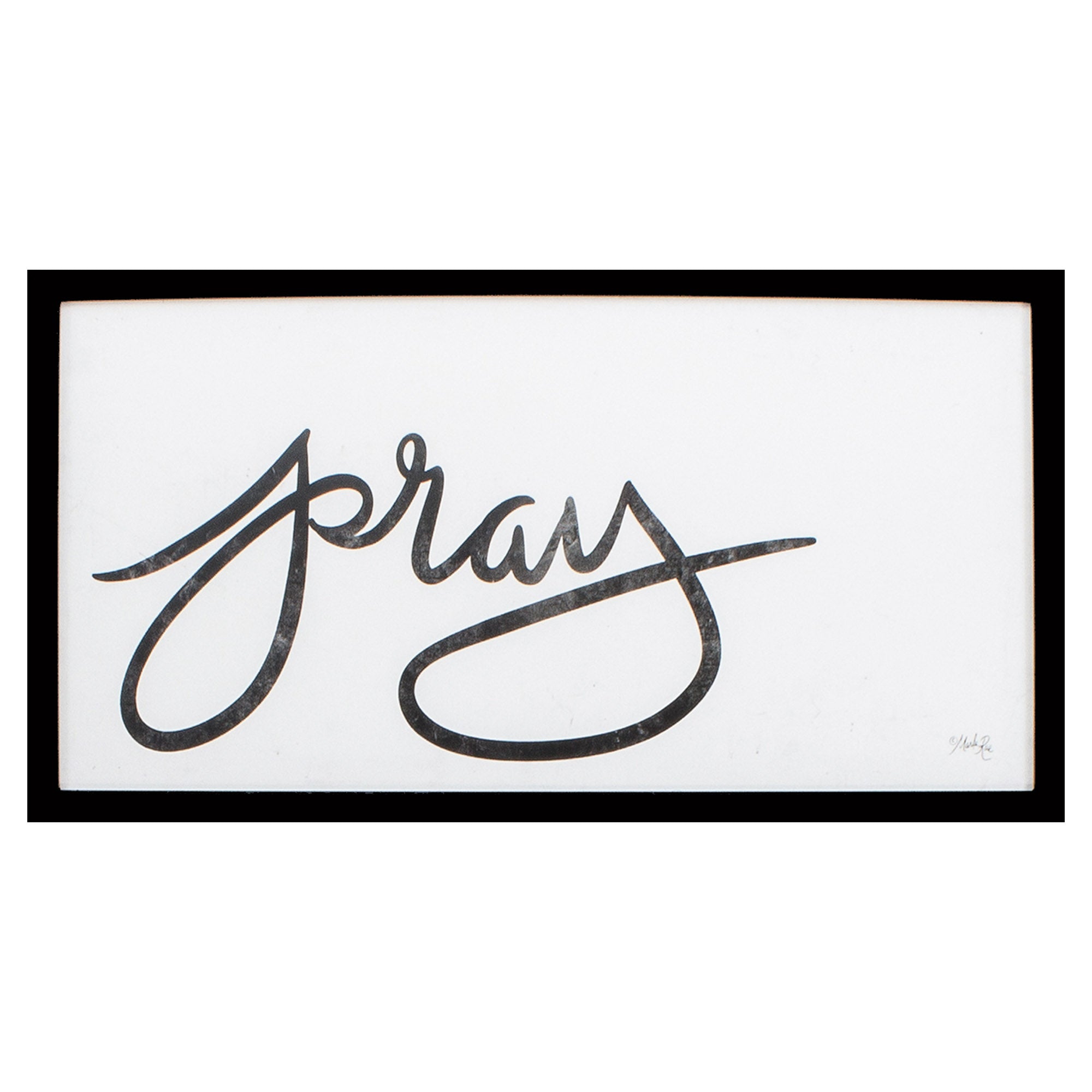 25" X 13" Silver Frame Pray