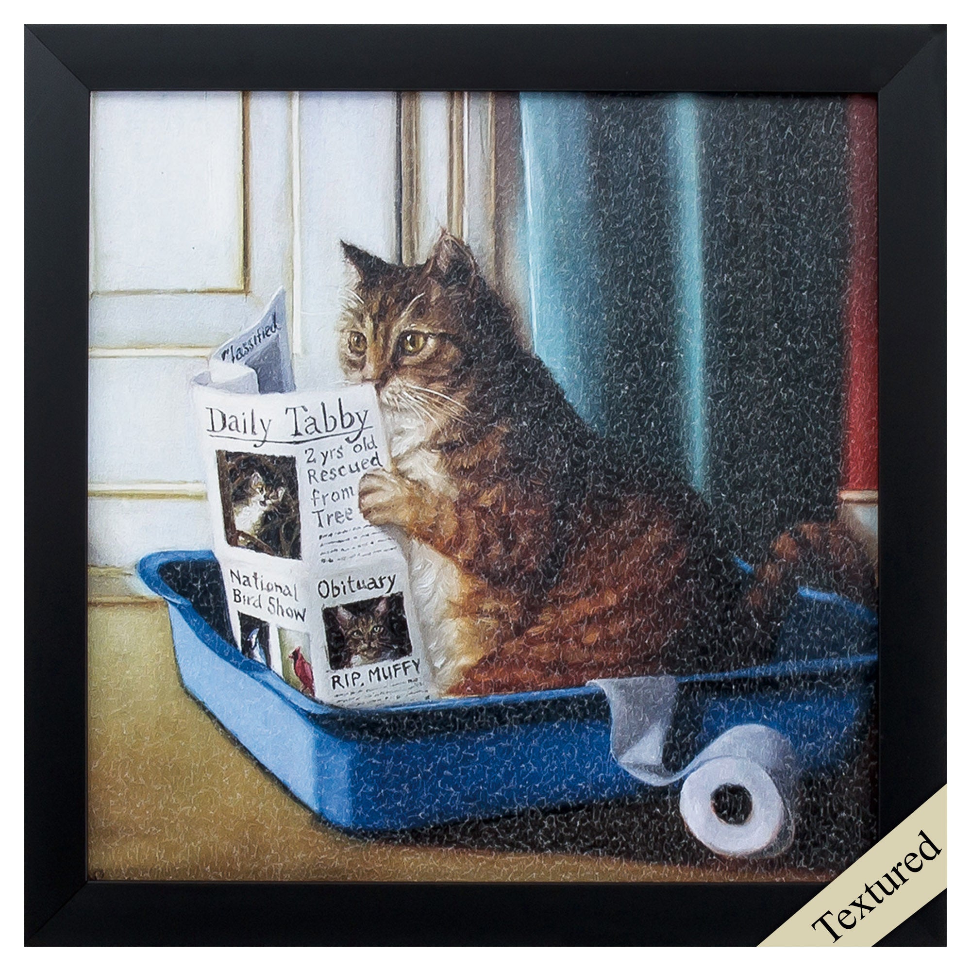 11" X 11" Black Frame Kitty Throne