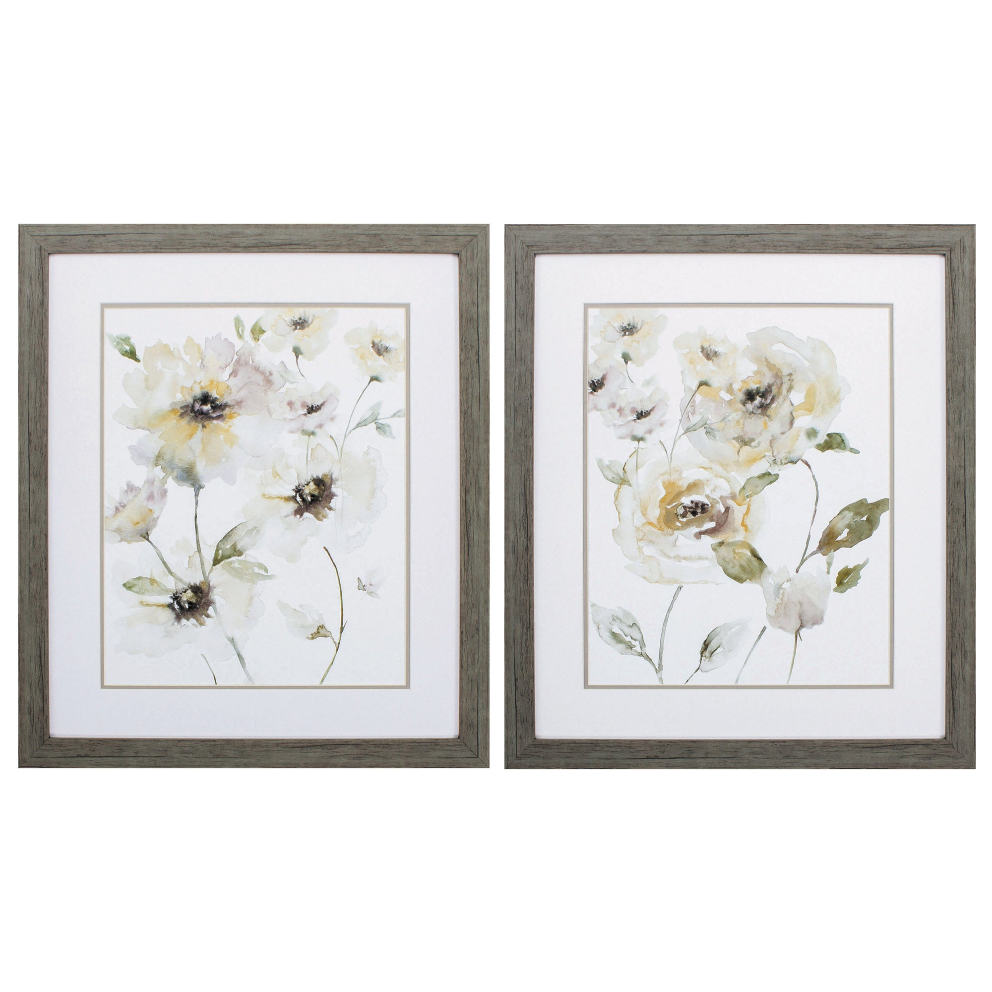 24" X 28" Woodtoned Frame Translucent Garden (Set of 2)