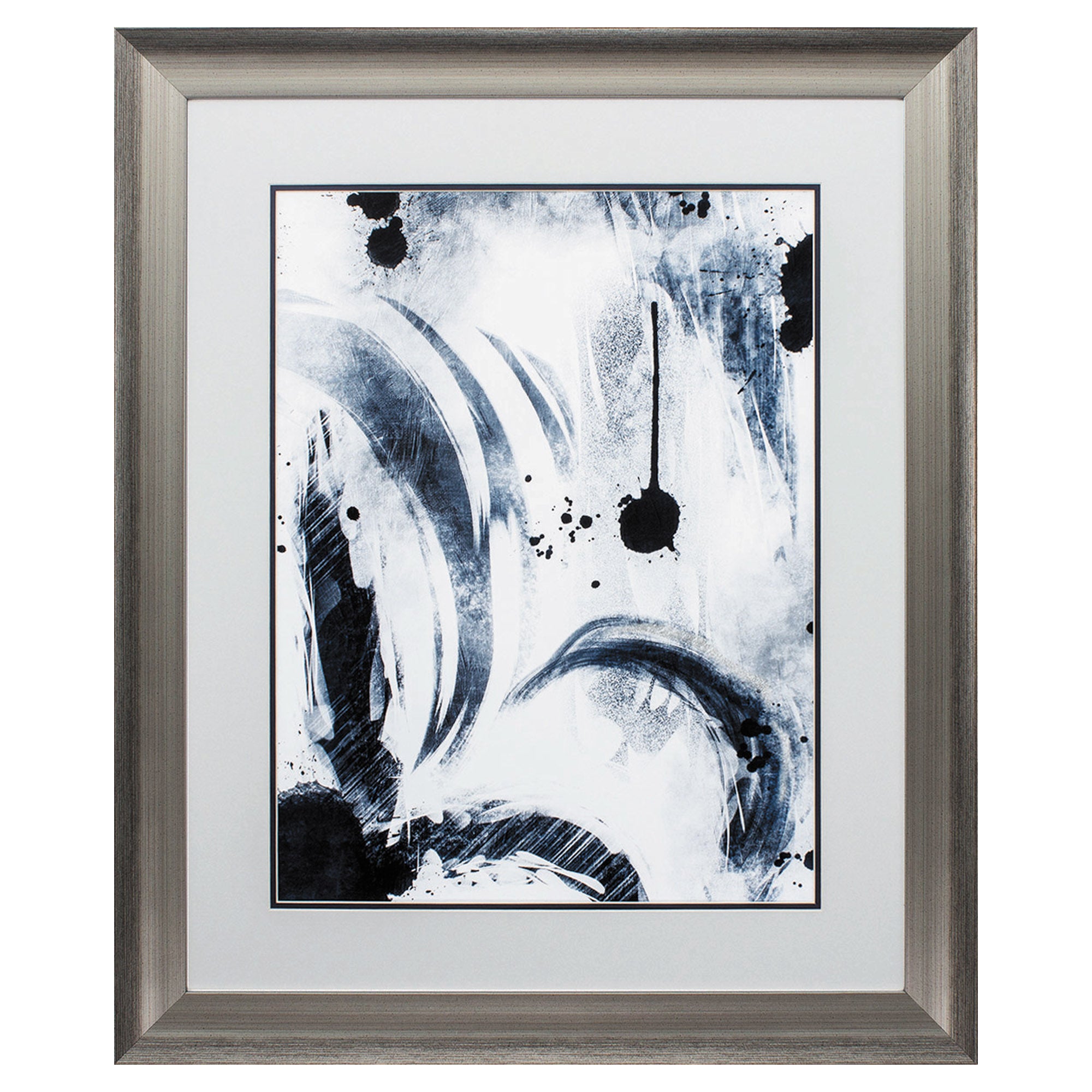 28" X 34" Silver Frame Blue I