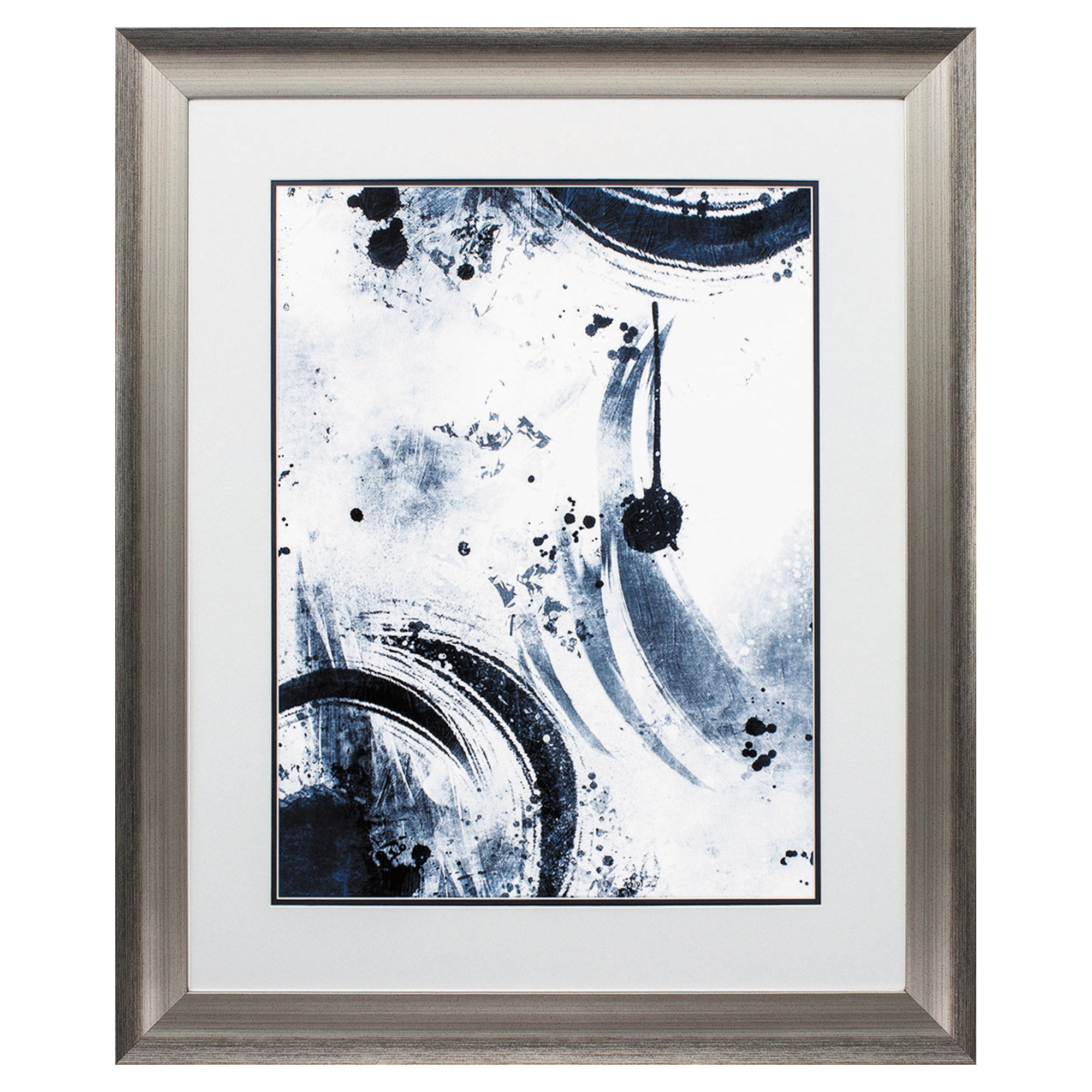 28" X 34" Silver Frame Blue II