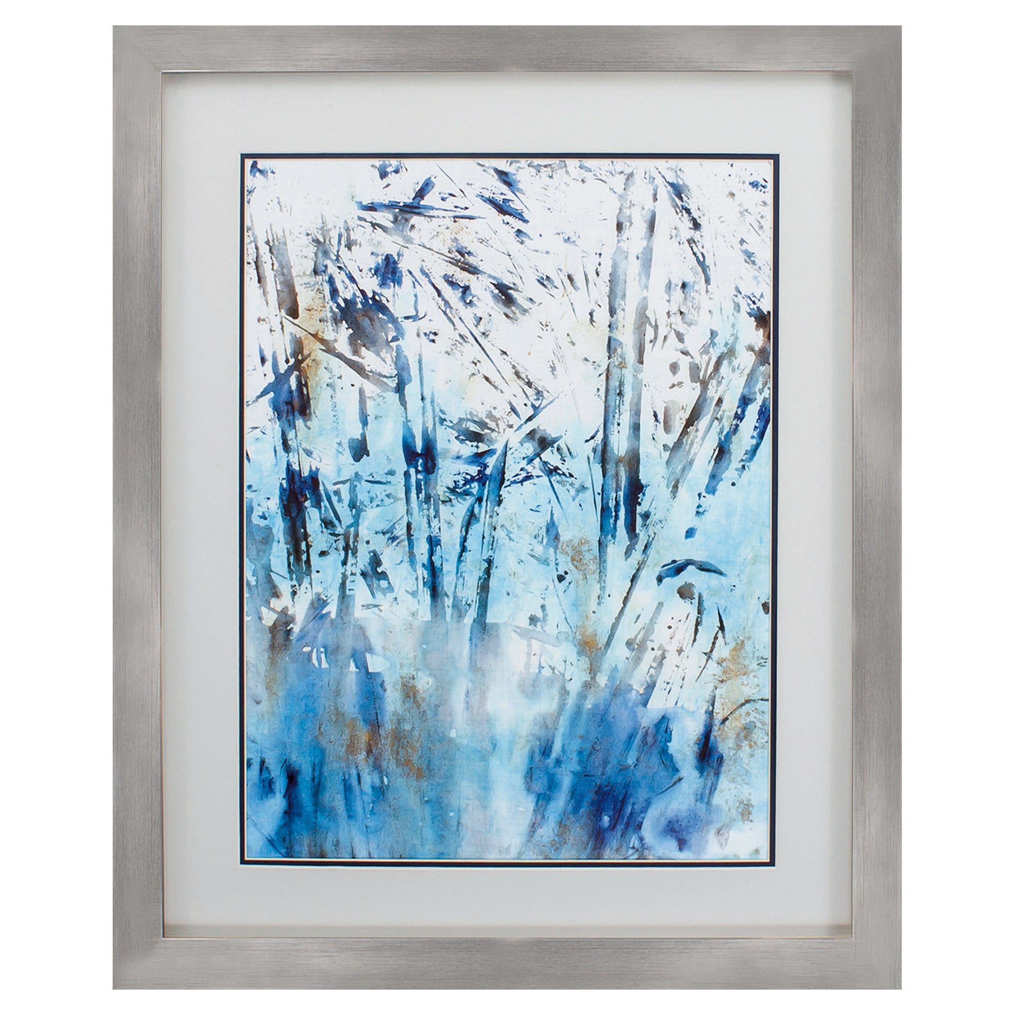 26" X 32" Silver Frame Waters Edge II