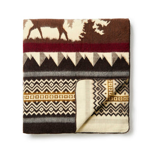 Ultra Soft Mountainside Lodge Handmade Woven Blanket