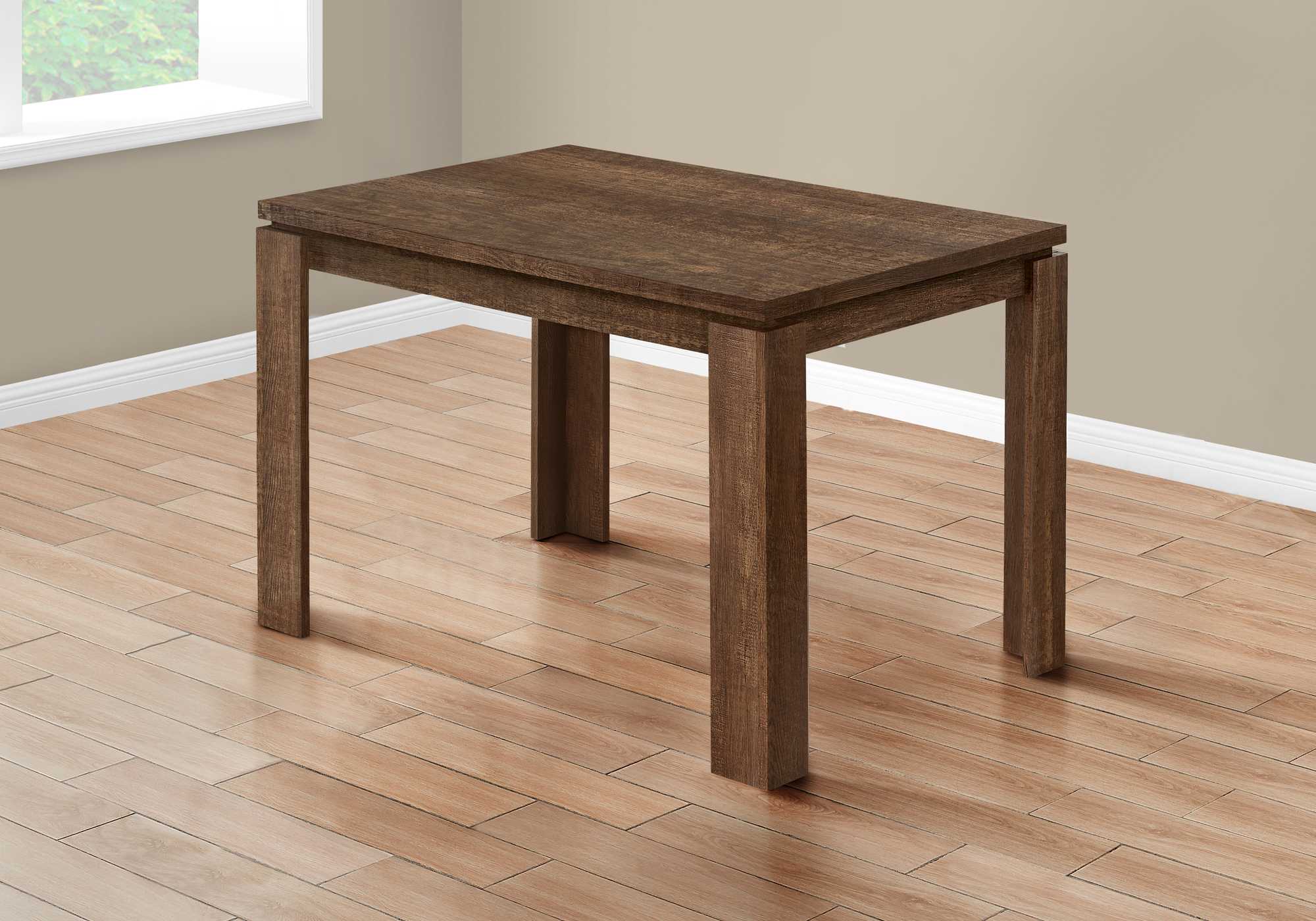 48" X 32" X 30.5 " Brown Reclaimed Wood-Look Dining Table