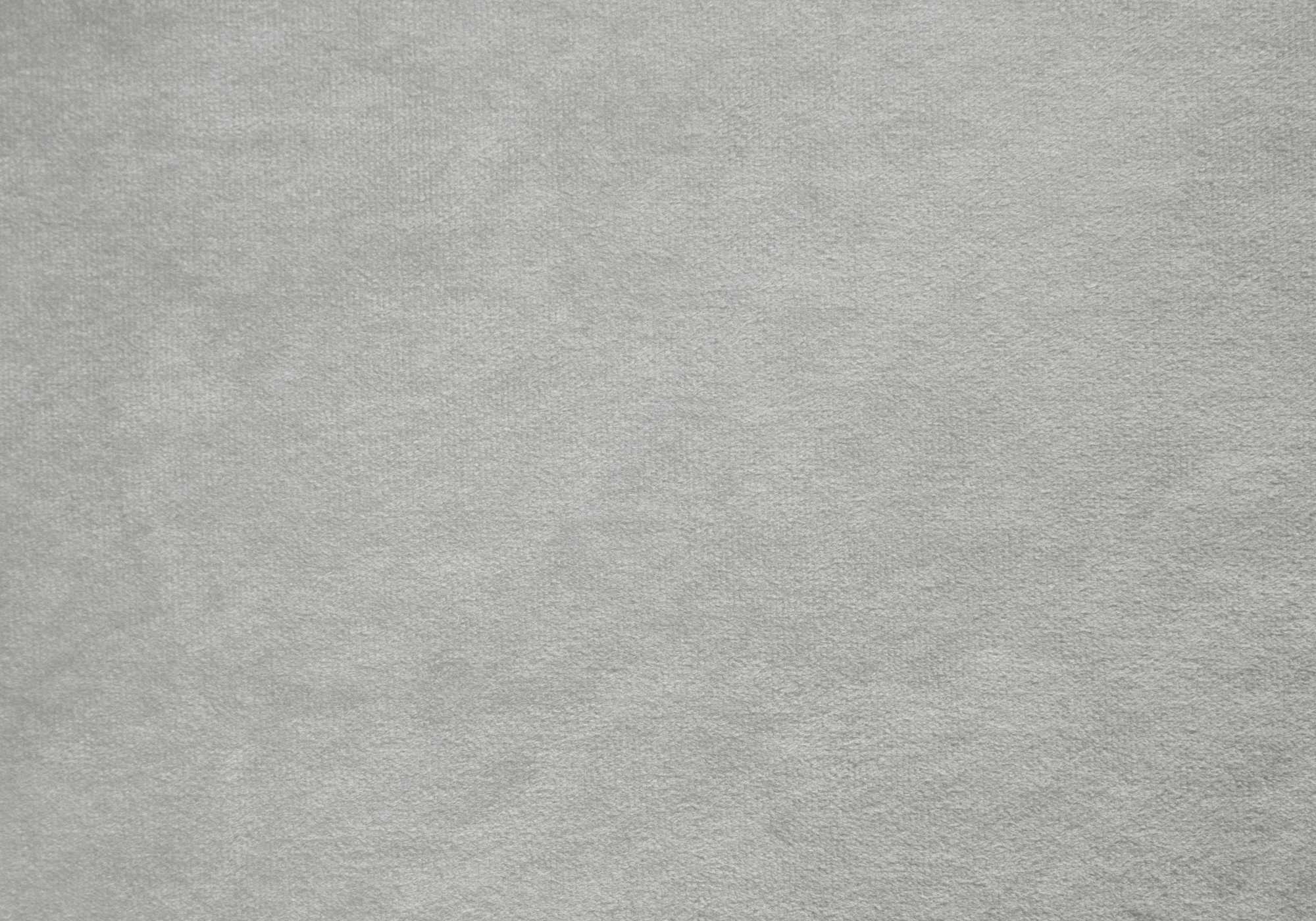82.75" X 45.25" X 49.75" Light Grey Velvet With Chrome Trim Twin Bed