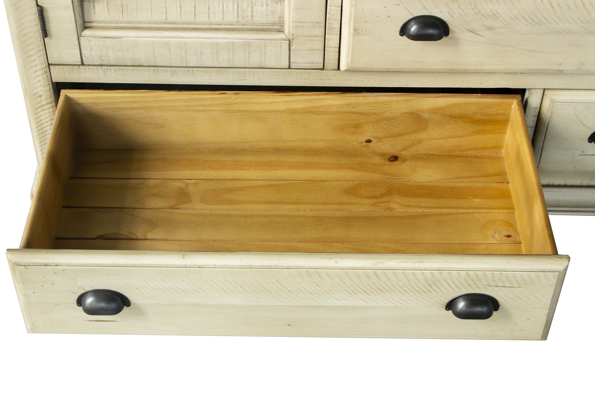 65" x 19" x 38" Two ToneSolid WoodDresser