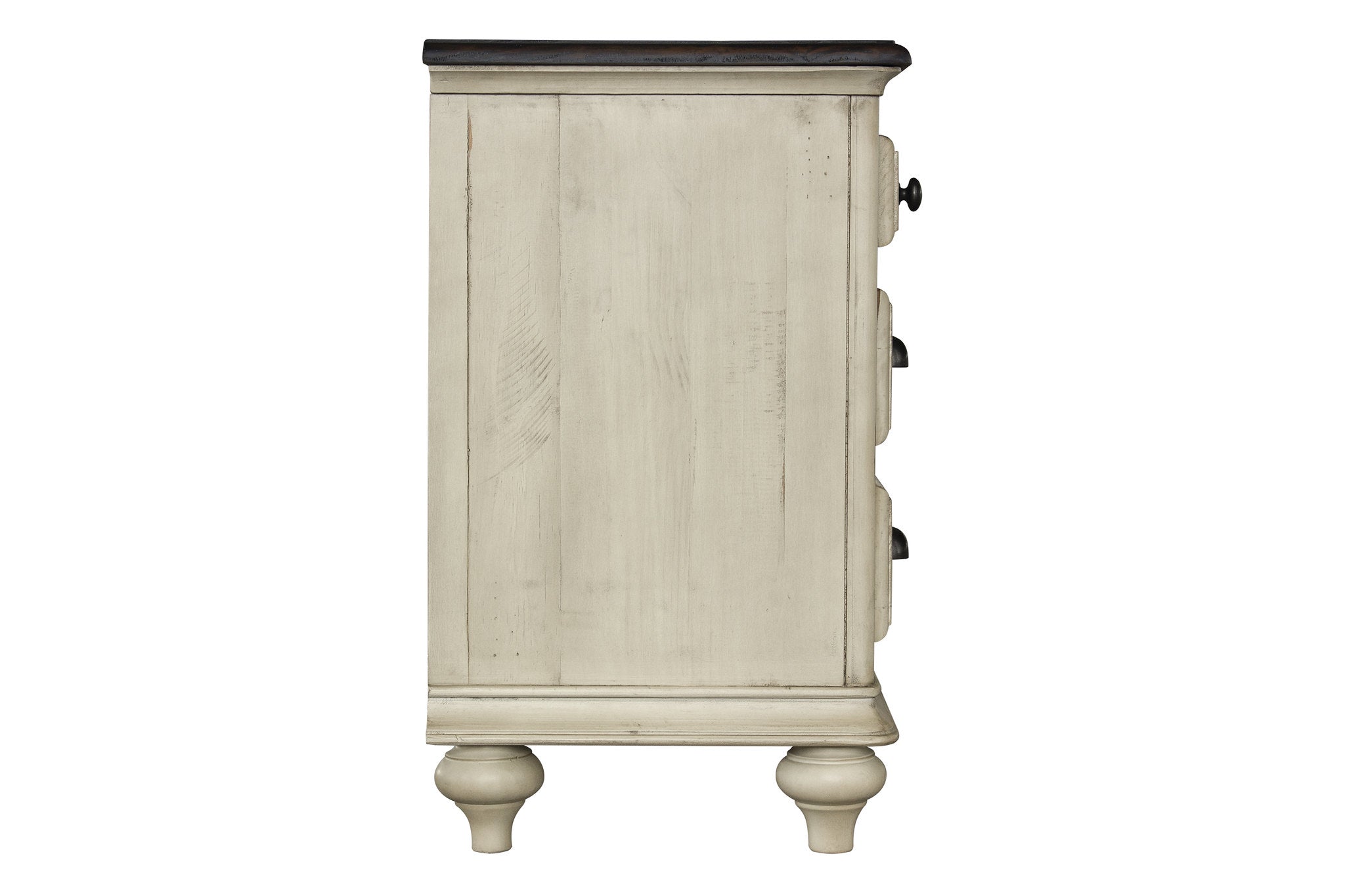 27" x 17" x 28" Two ToneSolid WoodDrawer Nightstand