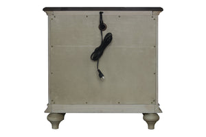 27" x 17" x 28" Two ToneSolid WoodDrawer Nightstand